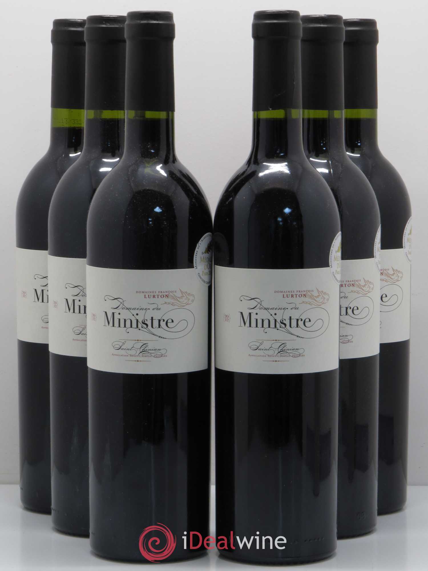 Saint-Chinian Domaine du Ministre (sans prix de réserve) 2012 - Posten von 6 Flaschen - 0