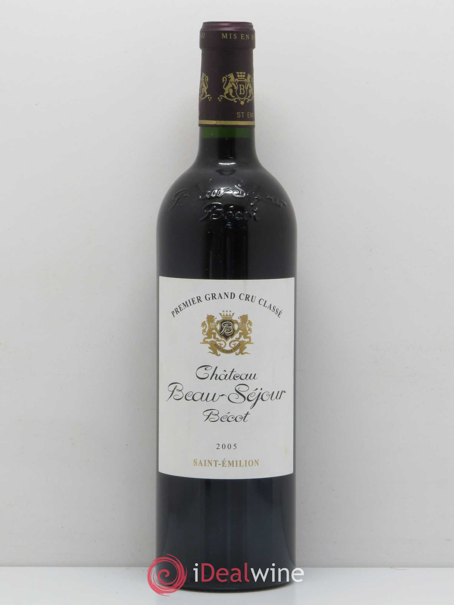 Château Beau-Séjour Bécot 1er Grand Cru Classé B 2005 - Lot de 1 bouteille - 0