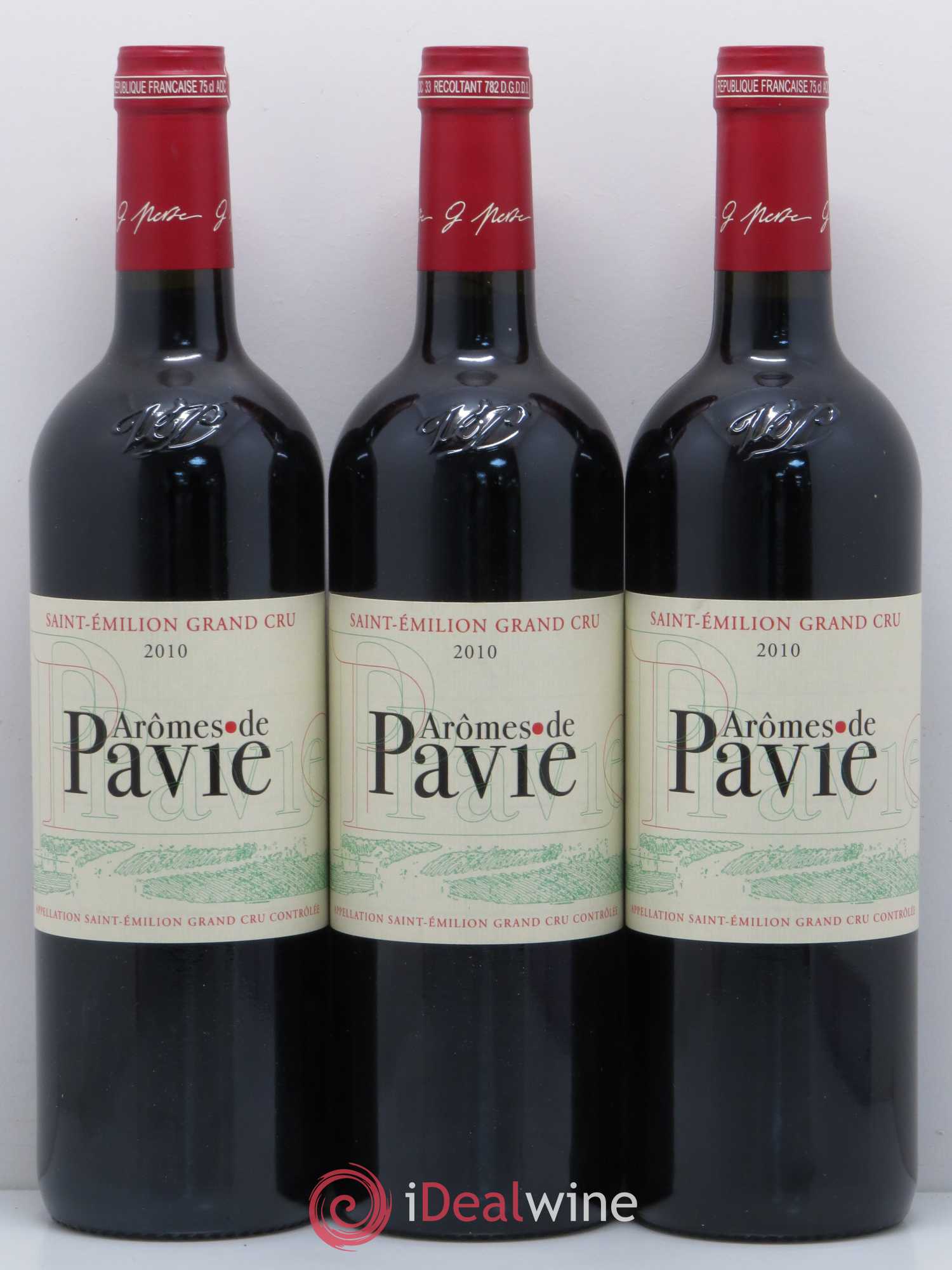Saint-Émilion Les Arômes de Pavie Château Pavie 2010 - Posten von 3 Flaschen - 0