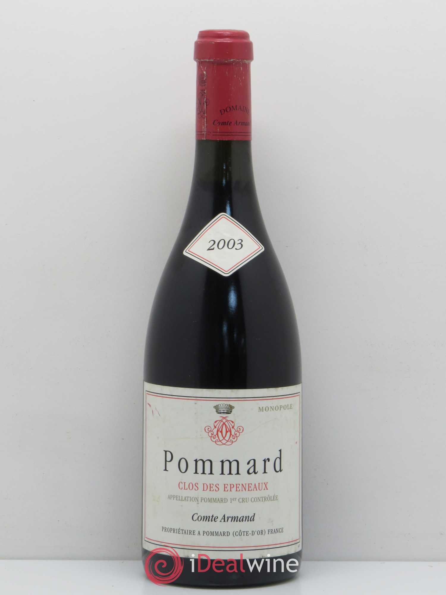 Pommard 1er Cru Clos des Epeneaux Comte Armand 2003 - Lot de 1 bouteille - 0