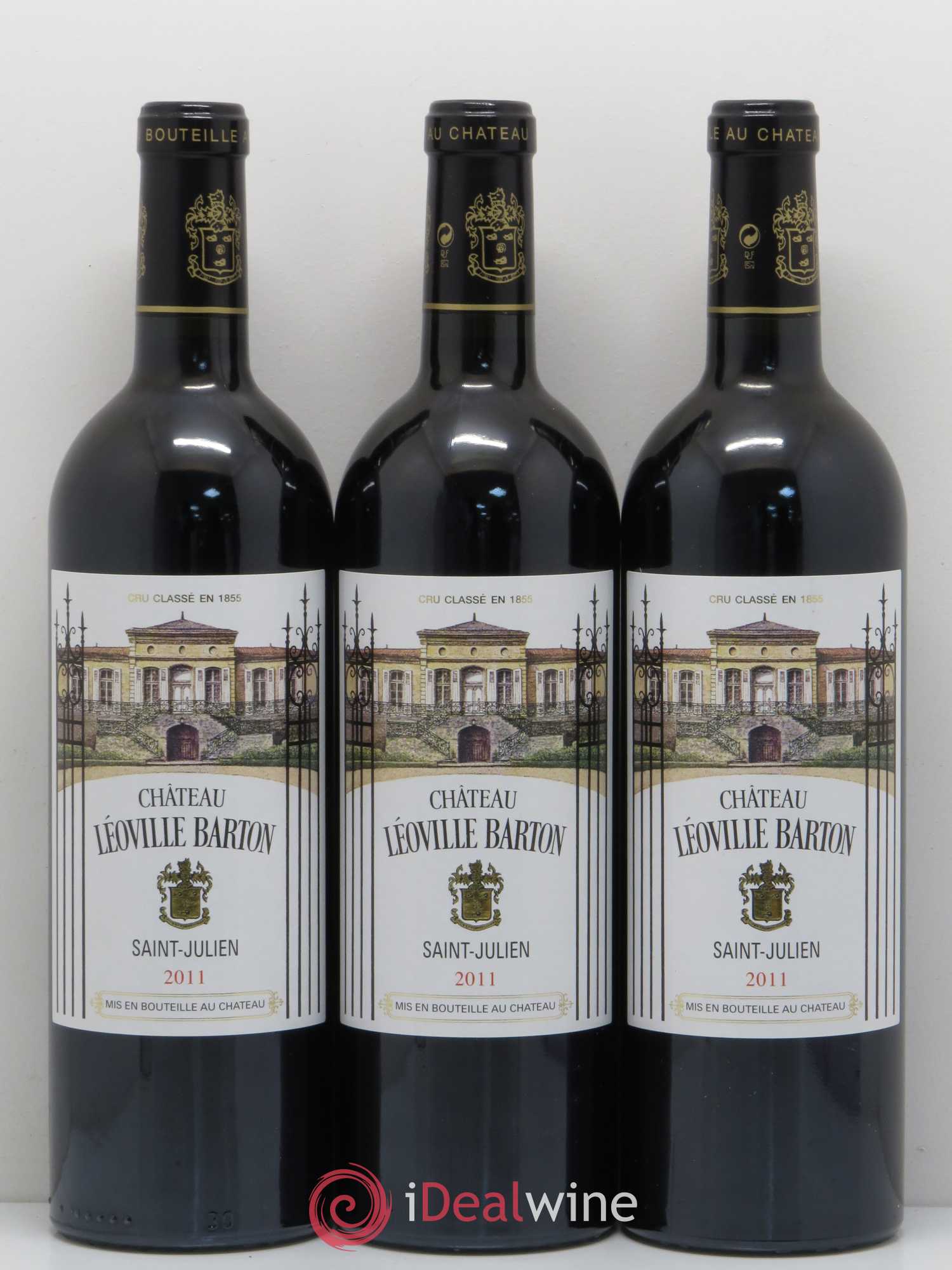 Château Léoville Barton 2ème Grand Cru Classé 2011 - Lot de 3 bouteilles - 0