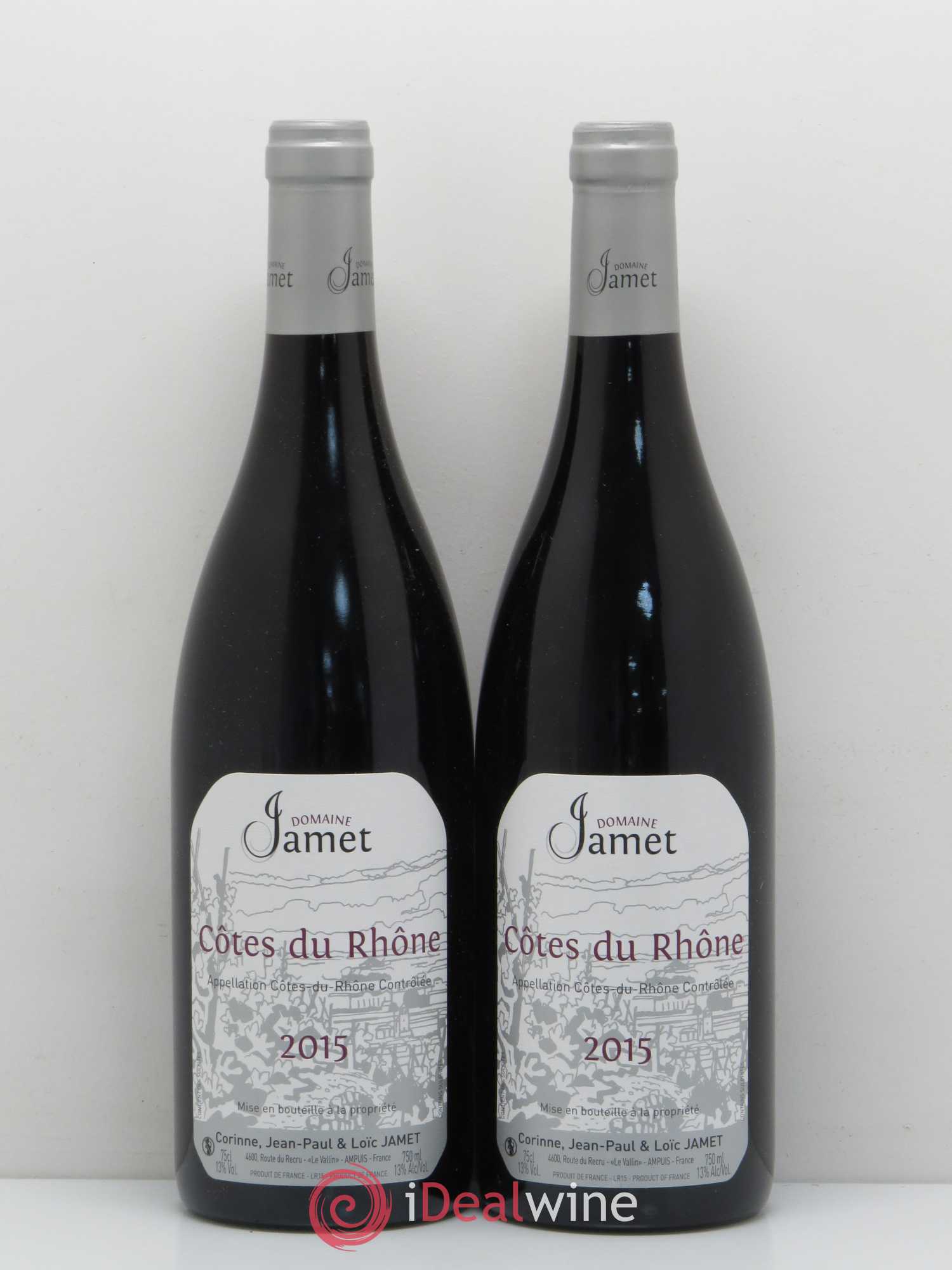 Côtes-du-Rhône Jamet (Domaine) 2015 - Lot de 5 bouteilles - 2