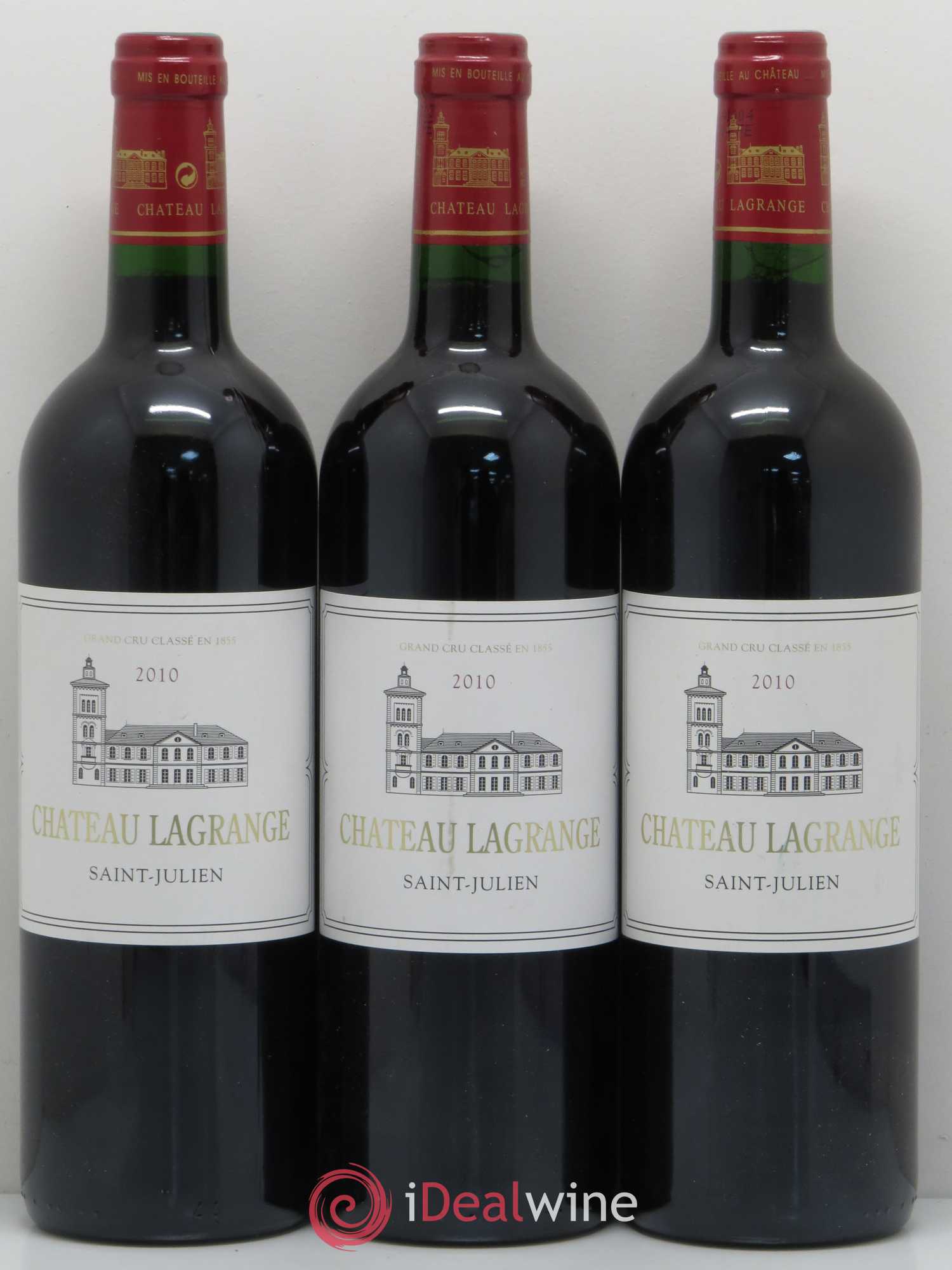 Château Lagrange 3ème Grand Cru Classé 2010 - Lot de 3 bouteilles - 0
