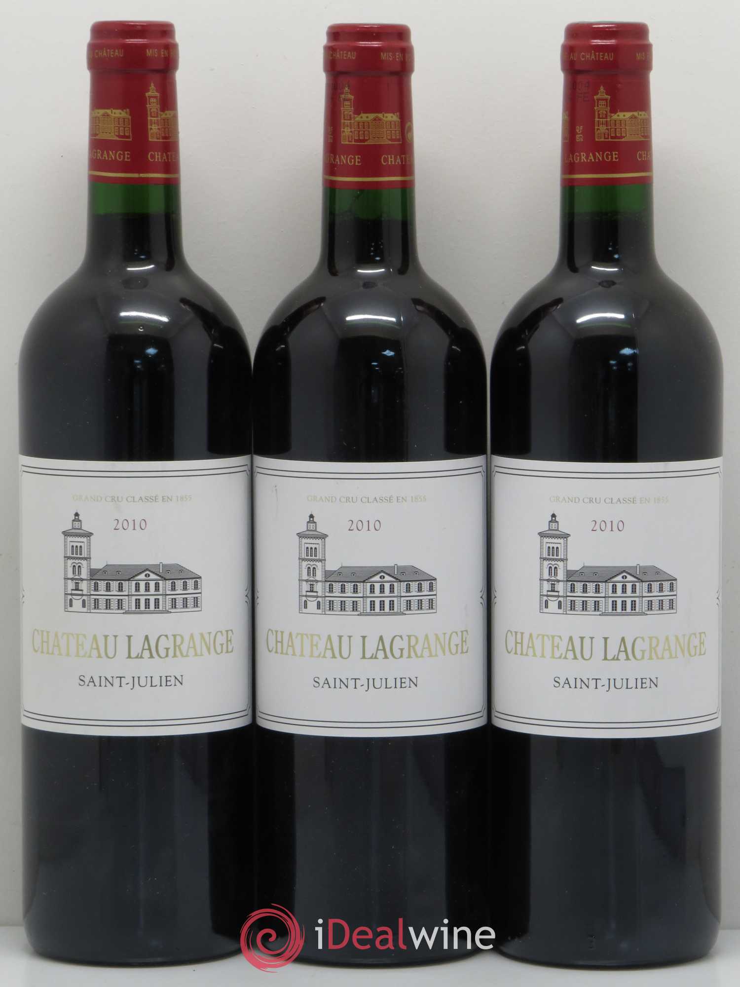 Château Lagrange 3ème Grand Cru Classé 2010 - Lot de 3 bouteilles - 0