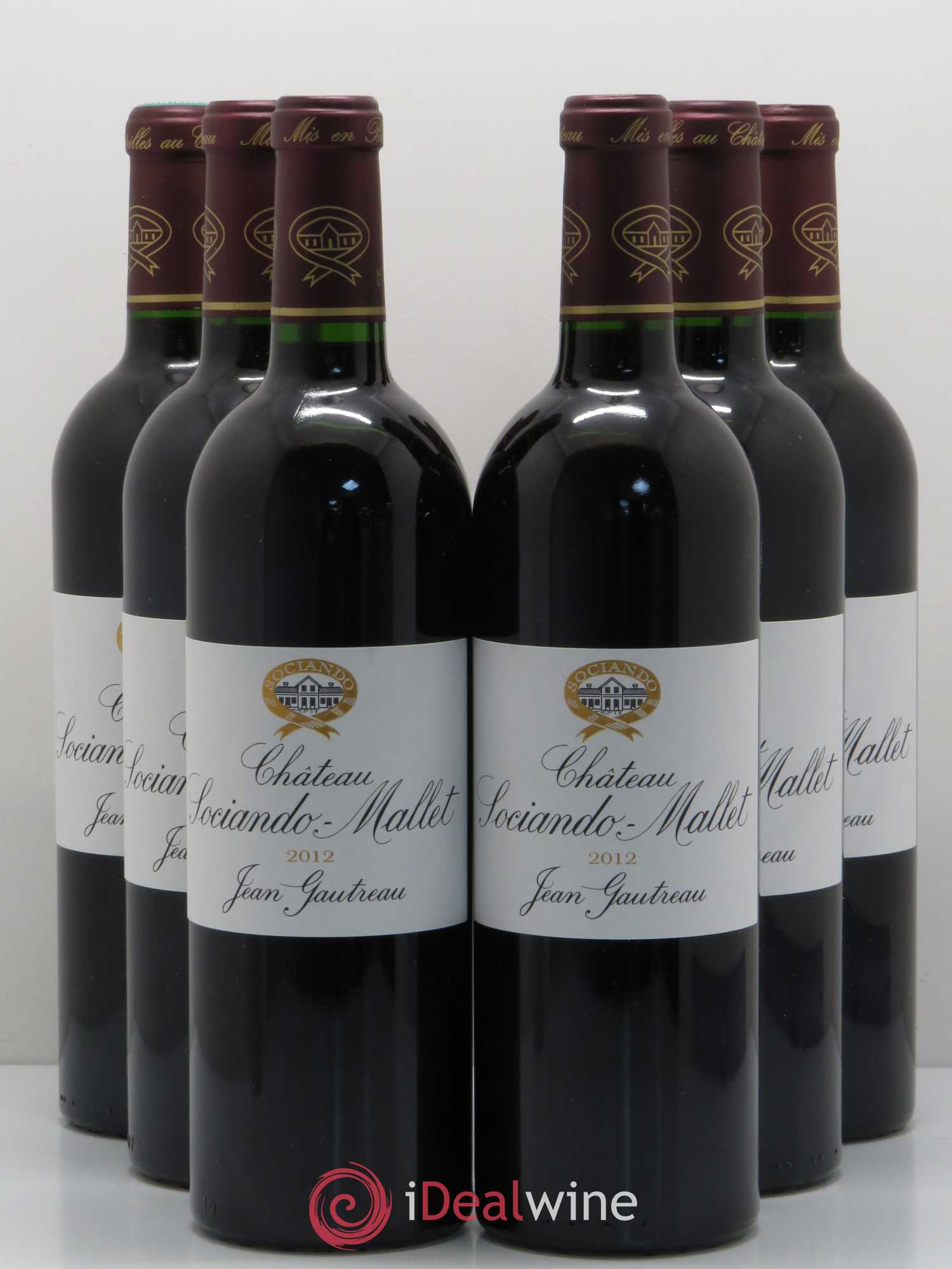 Château Sociando Mallet 2012 - Lot de 6 bouteilles - 0