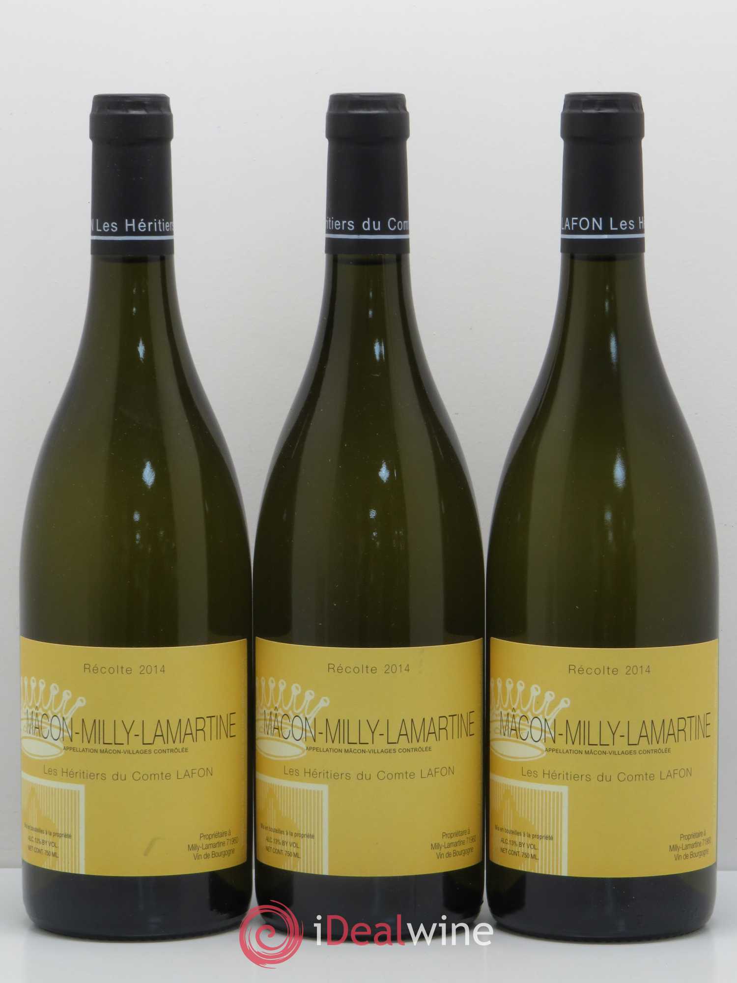 Mâcon Milly-Lamartine Héritiers du Comte Lafon (Domaine des) 2014 - Lot de 6 bouteilles - 2