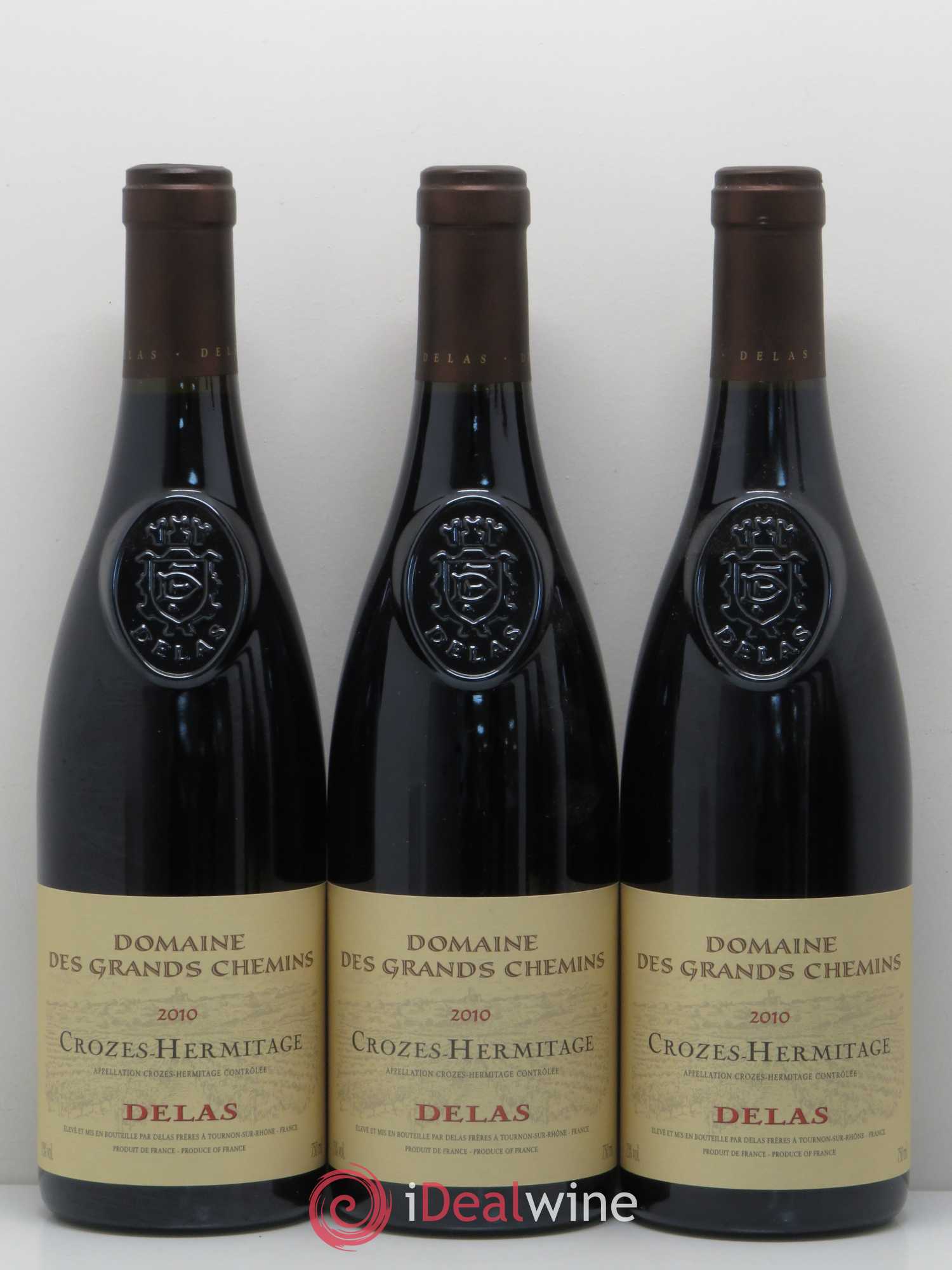Crozes-Hermitage Domaine des Grands Chemins Delas Frères 2010 - Lot de 5 bouteilles - 1