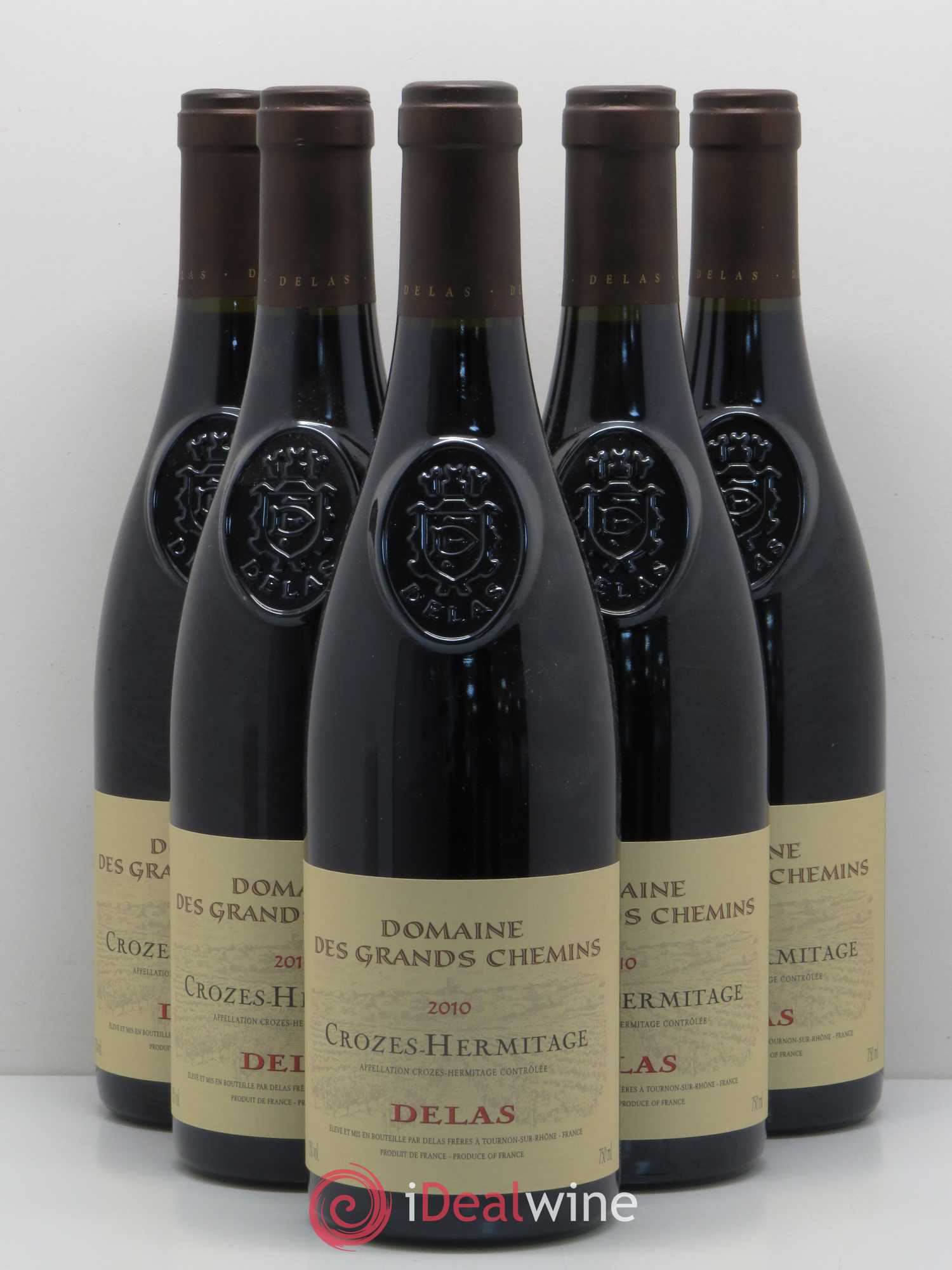 Crozes-Hermitage Domaine des Grands Chemins Delas Frères 2010 - Lot de 5 bouteilles - 0