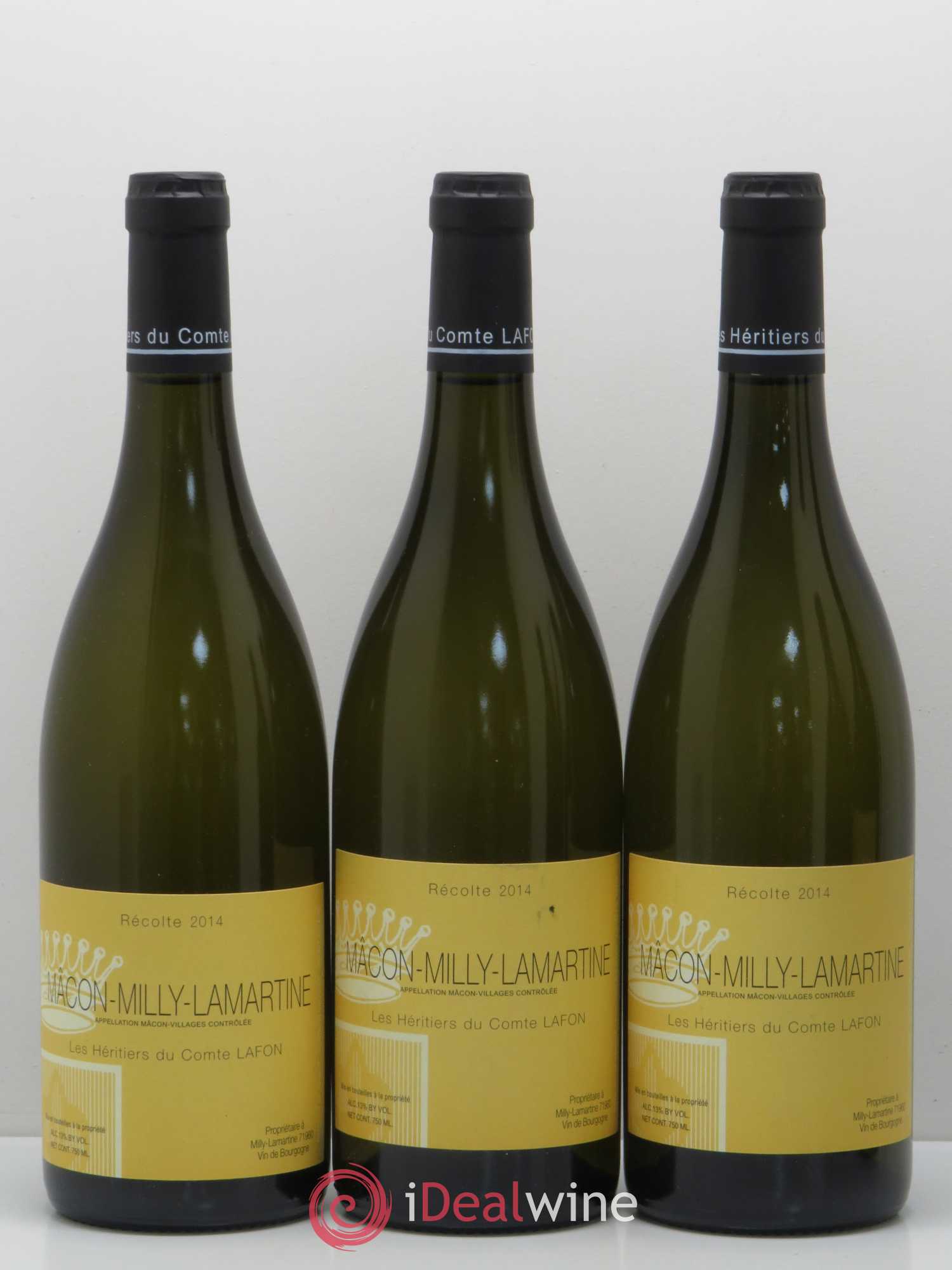 Mâcon Milly-Lamartine Héritiers du Comte Lafon (Domaine des) 2014 - Lot de 5 bouteilles - 1