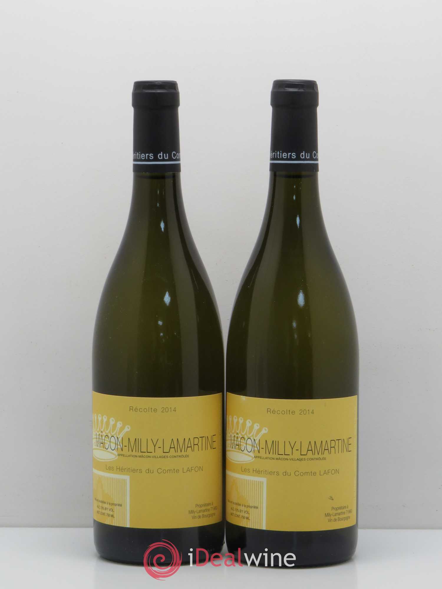 Mâcon Milly-Lamartine Héritiers du Comte Lafon (Domaine des) 2014 - Lot de 5 bouteilles - 2