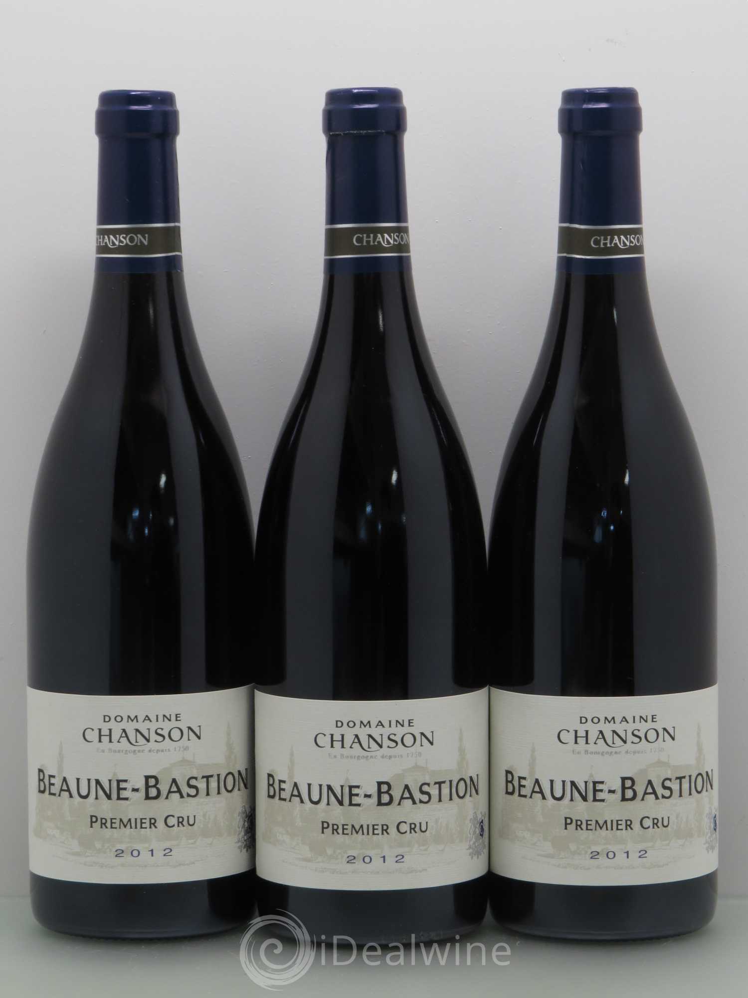 Beaune 1er Cru Bastion - Domaine Chanson (sans prix de réserve) 2012 - Posten von 3 Flaschen - 0
