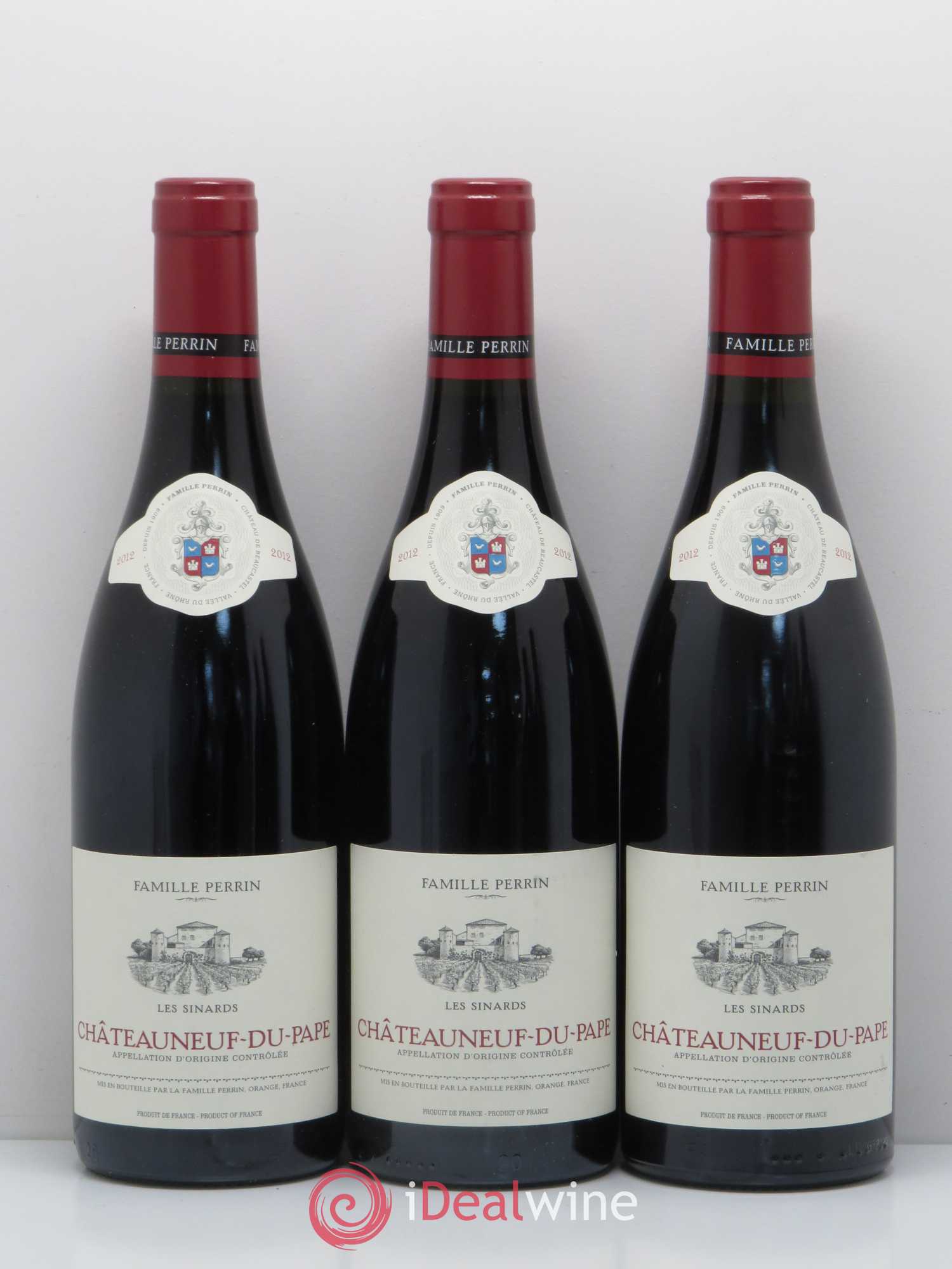Châteauneuf-du-Pape Les Sinards Perrin et Fils 2012 - Posten von 3 Flaschen - 0