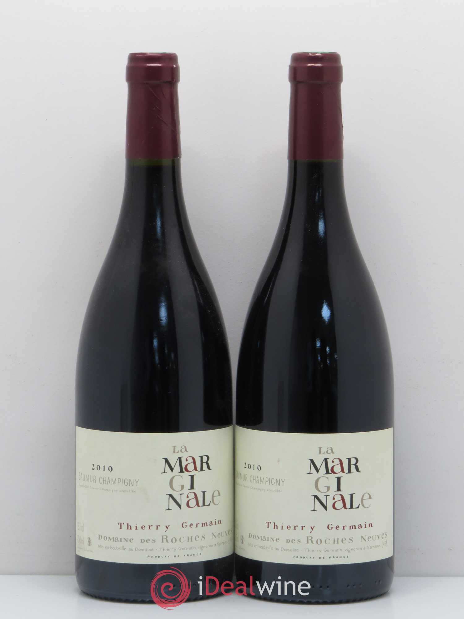 Saumur-Champigny La Marginale Domaine des Roches Neuves - Thierry Germain 2010 - Lot de 2 bouteilles - 0