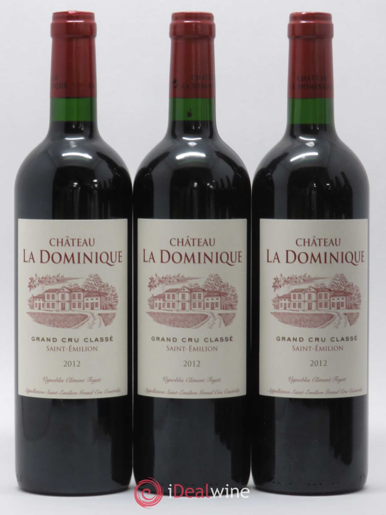 Château la Dominique Grand Cru Classé 2012 - Lot de 6 bouteilles - 1