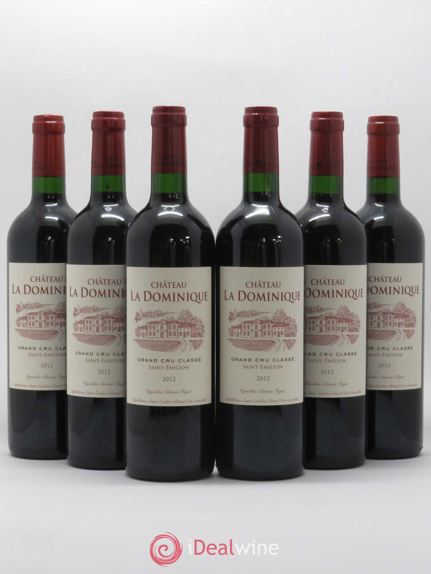 Château la Dominique Grand Cru Classé 2012 - Lot de 6 bouteilles - 0