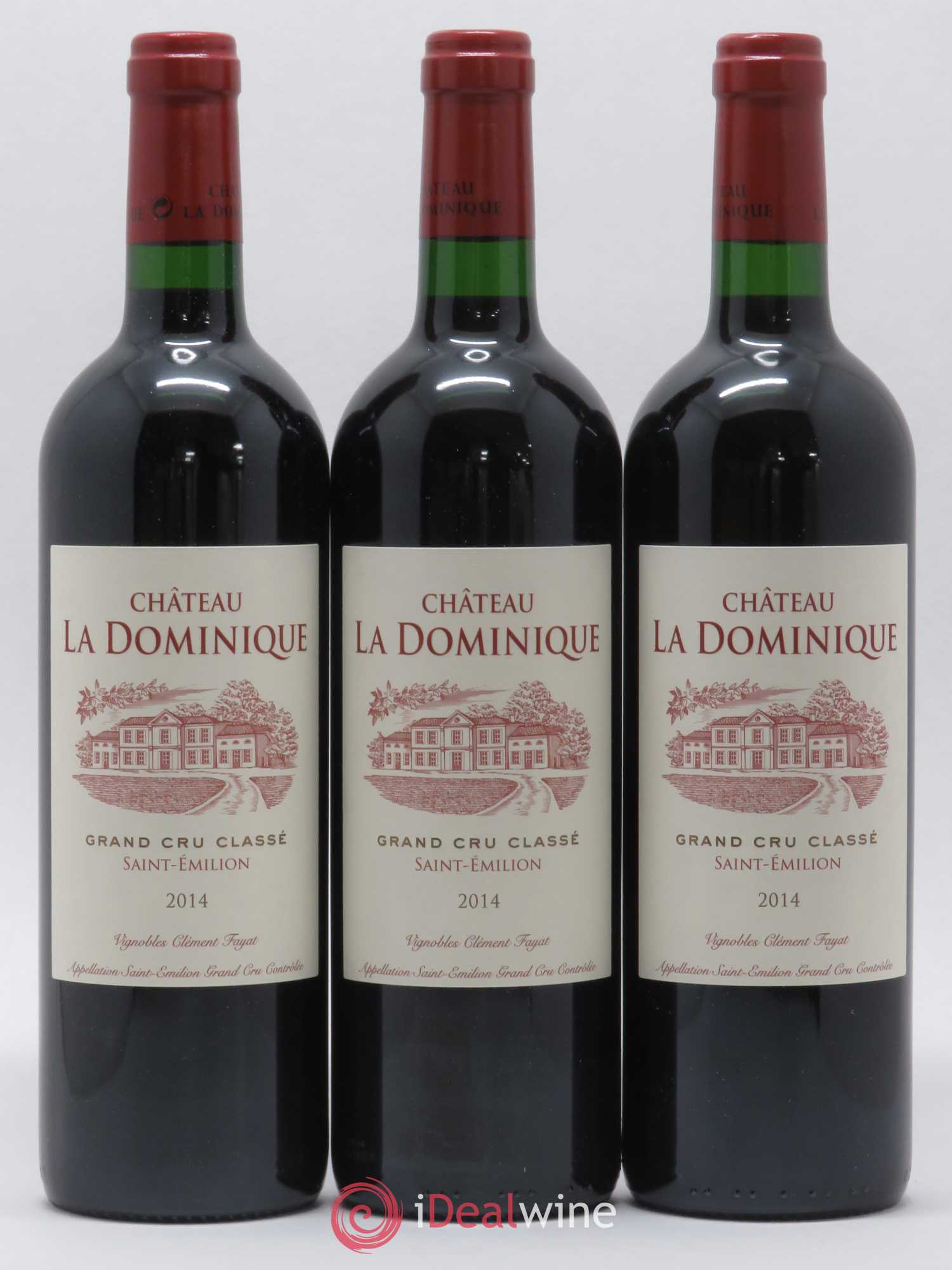Château la Dominique Grand Cru Classé 2014 - Lot de 3 bouteilles - 0