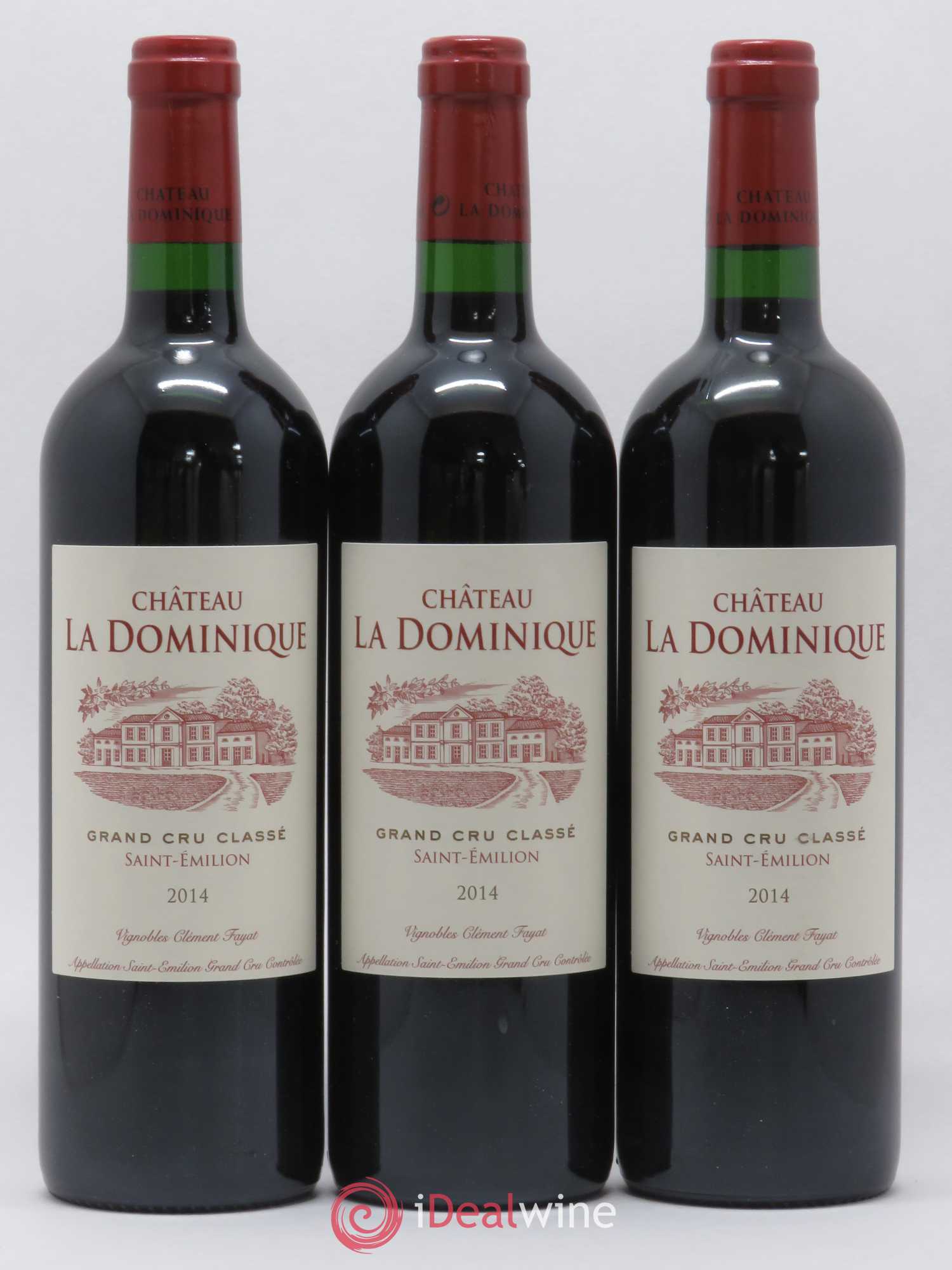 Château la Dominique Grand Cru Classé 2014 - Lot de 3 bouteilles - 0