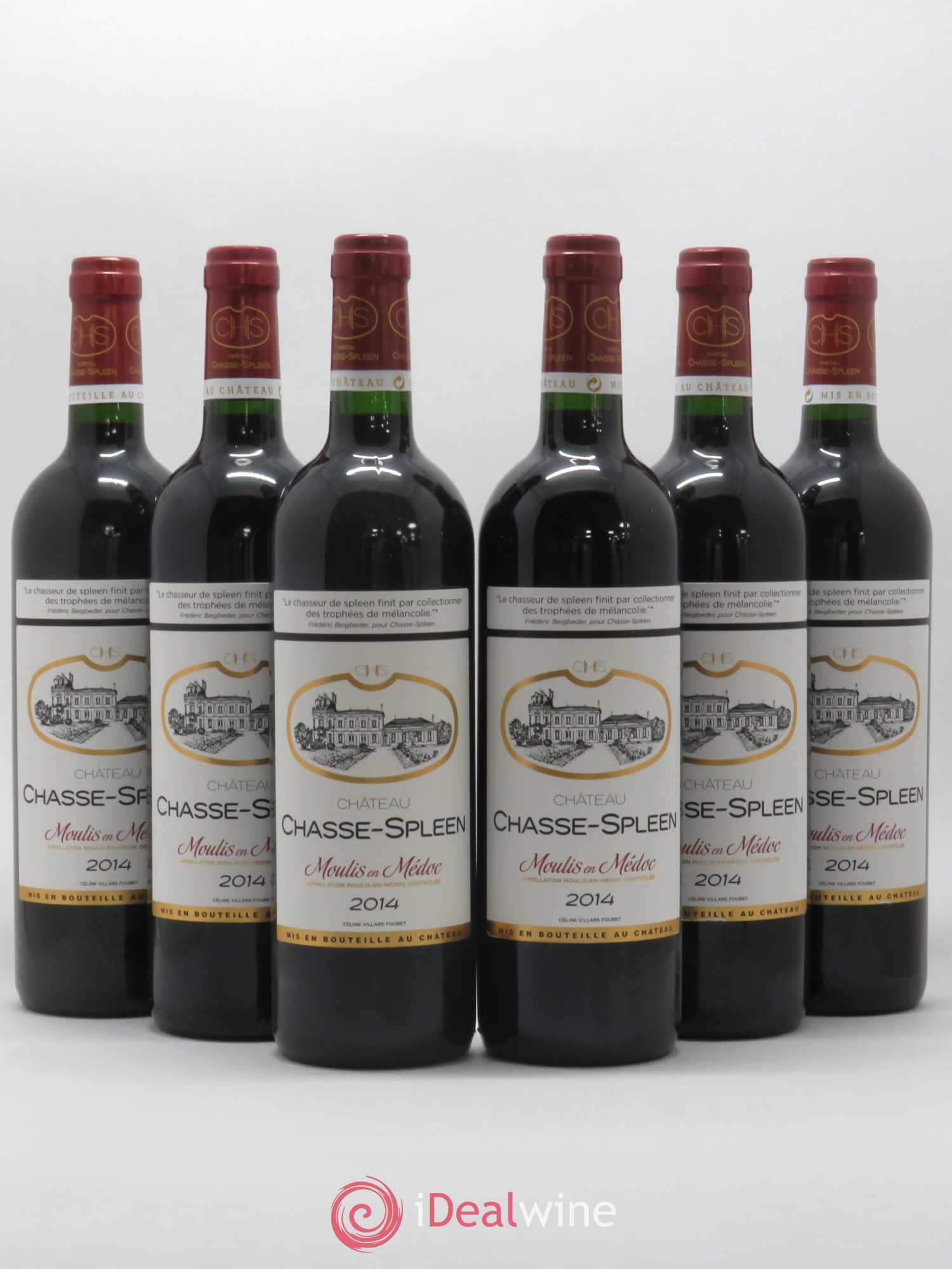 Château Chasse Spleen 2014 - Lot de 6 bouteilles - 0