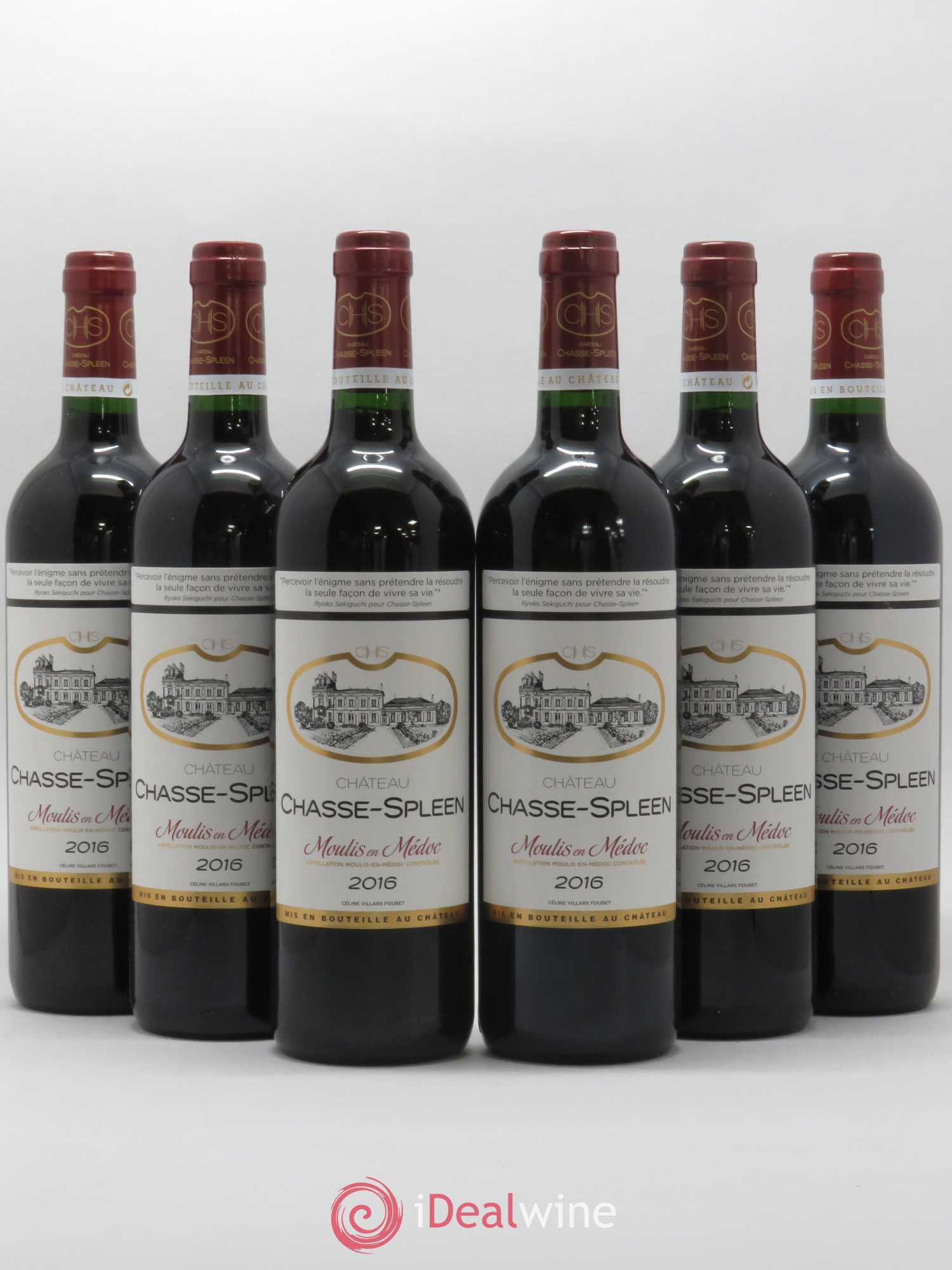 Château Chasse Spleen 2016 - Lot de 6 bouteilles - 0