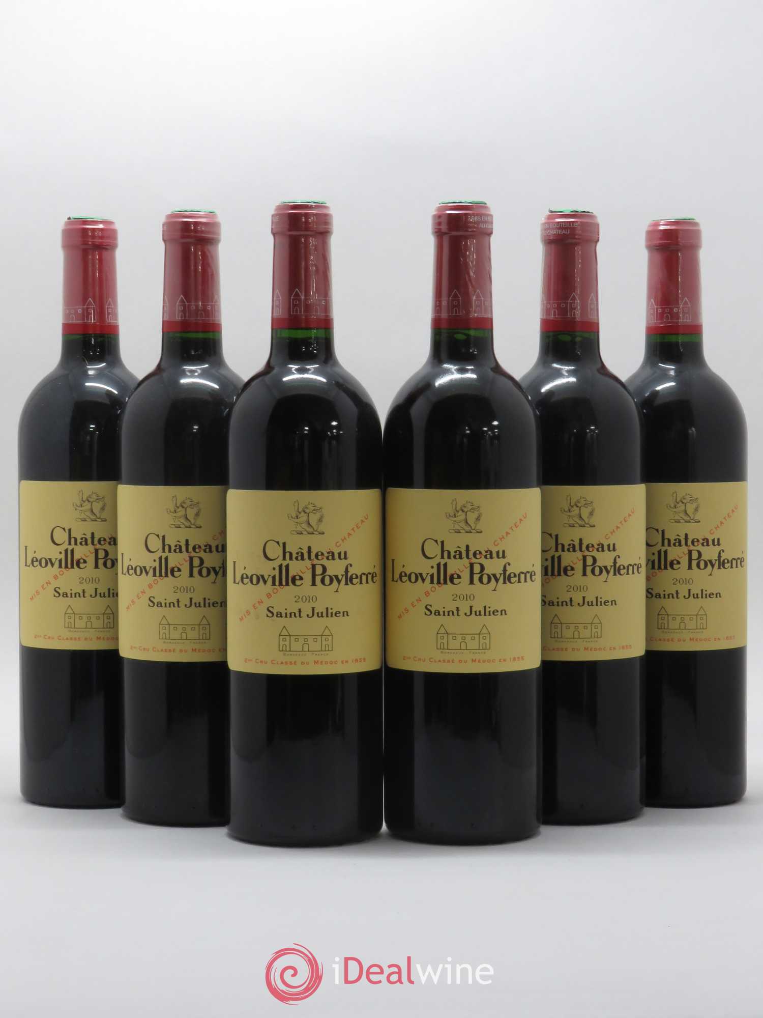 Château Léoville Poyferré 2ème Grand Cru Classé 2010 - Lot de 6 bouteilles - 0