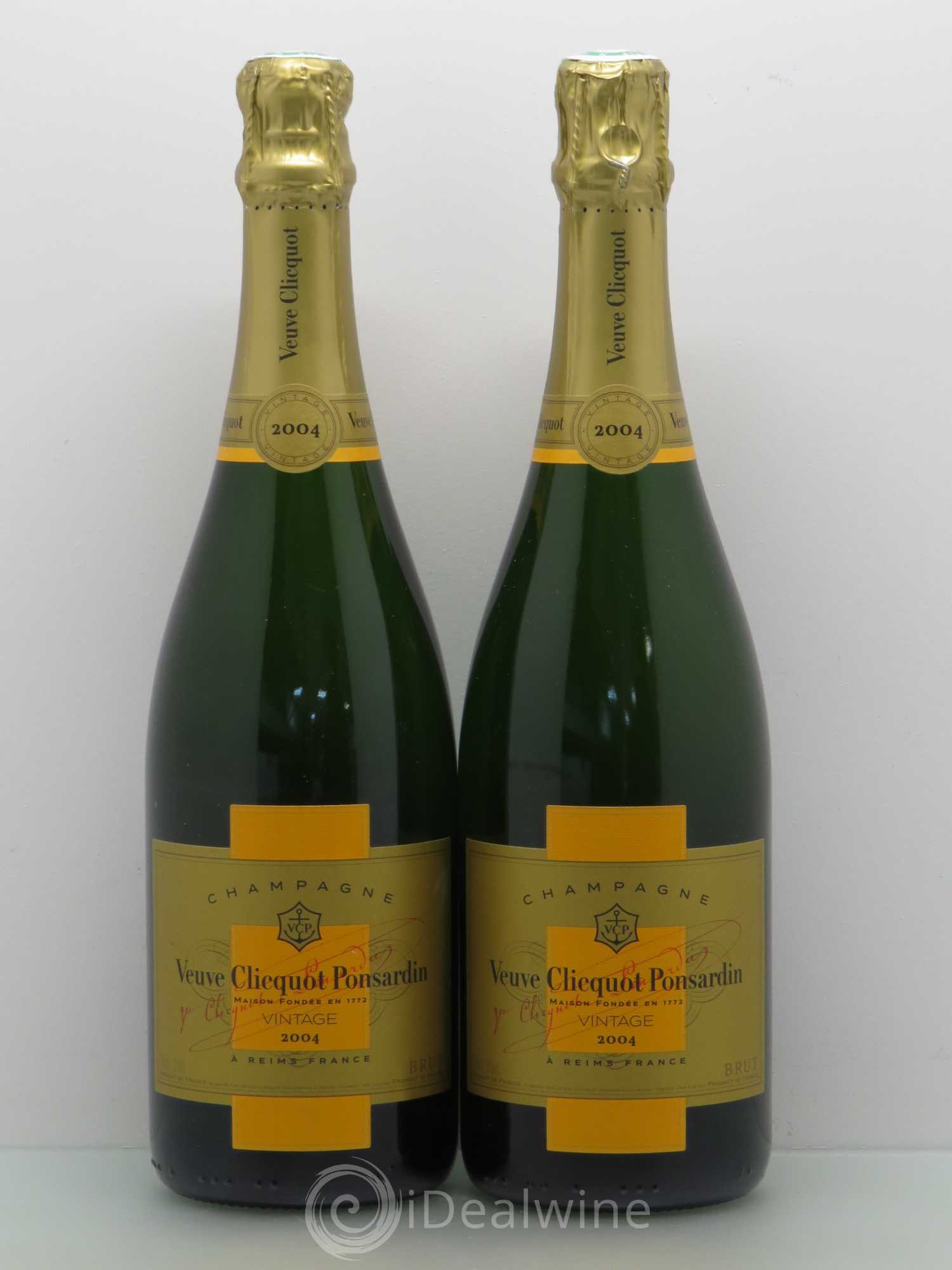 Vintage Veuve Clicquot 2004 - Lot de 2 bouteilles - 0