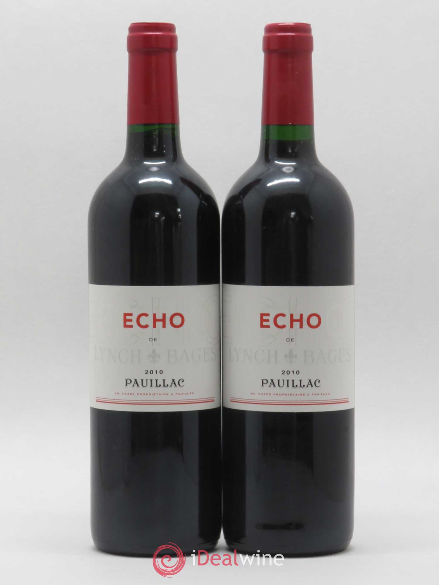 Echo de Lynch Bages Second Vin 2010 - Lot de 2 bouteilles - 0