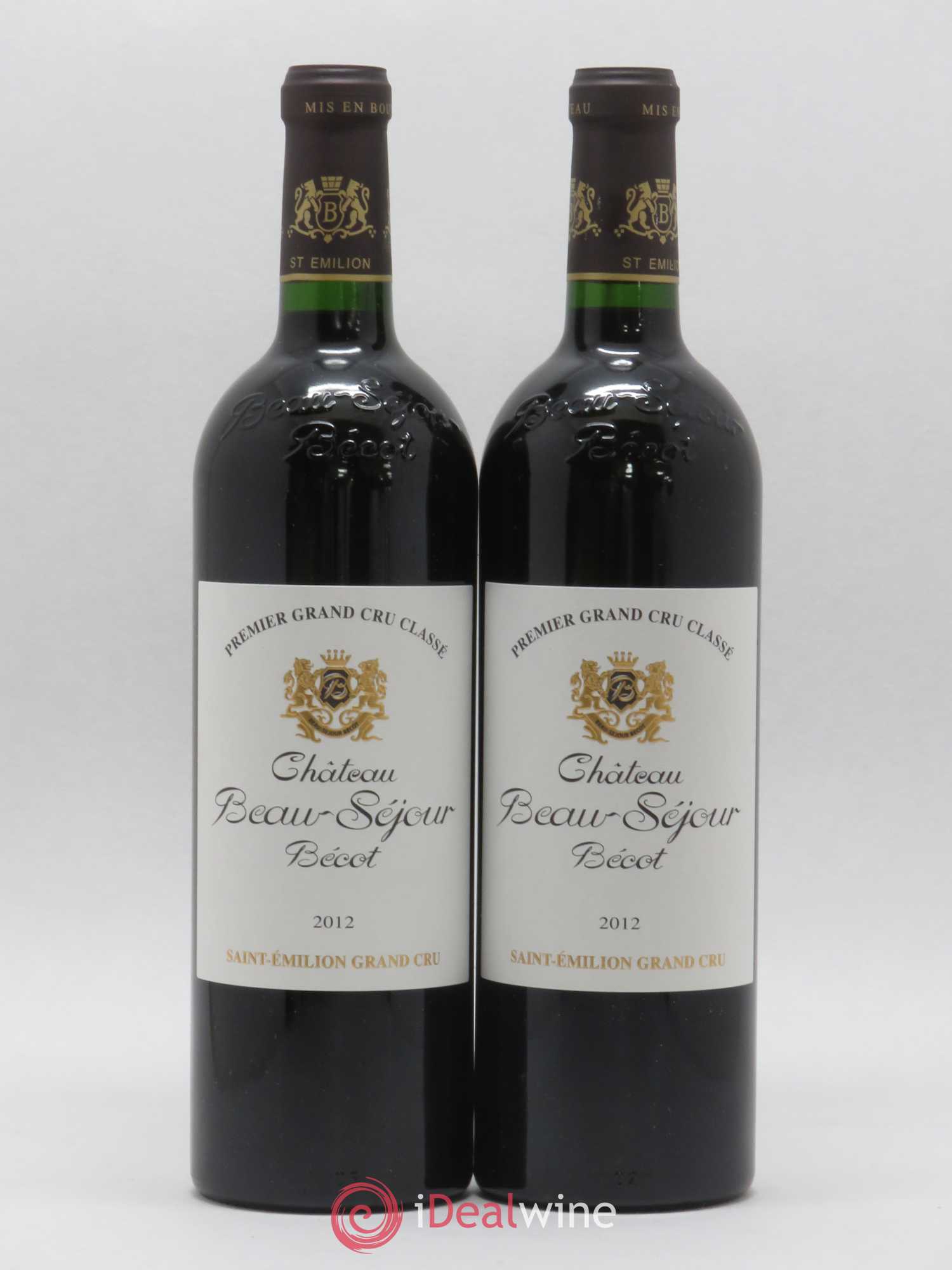 Château Beau-Séjour Bécot 1er Grand Cru Classé B 2012 - Lot de 2 bouteilles - 0