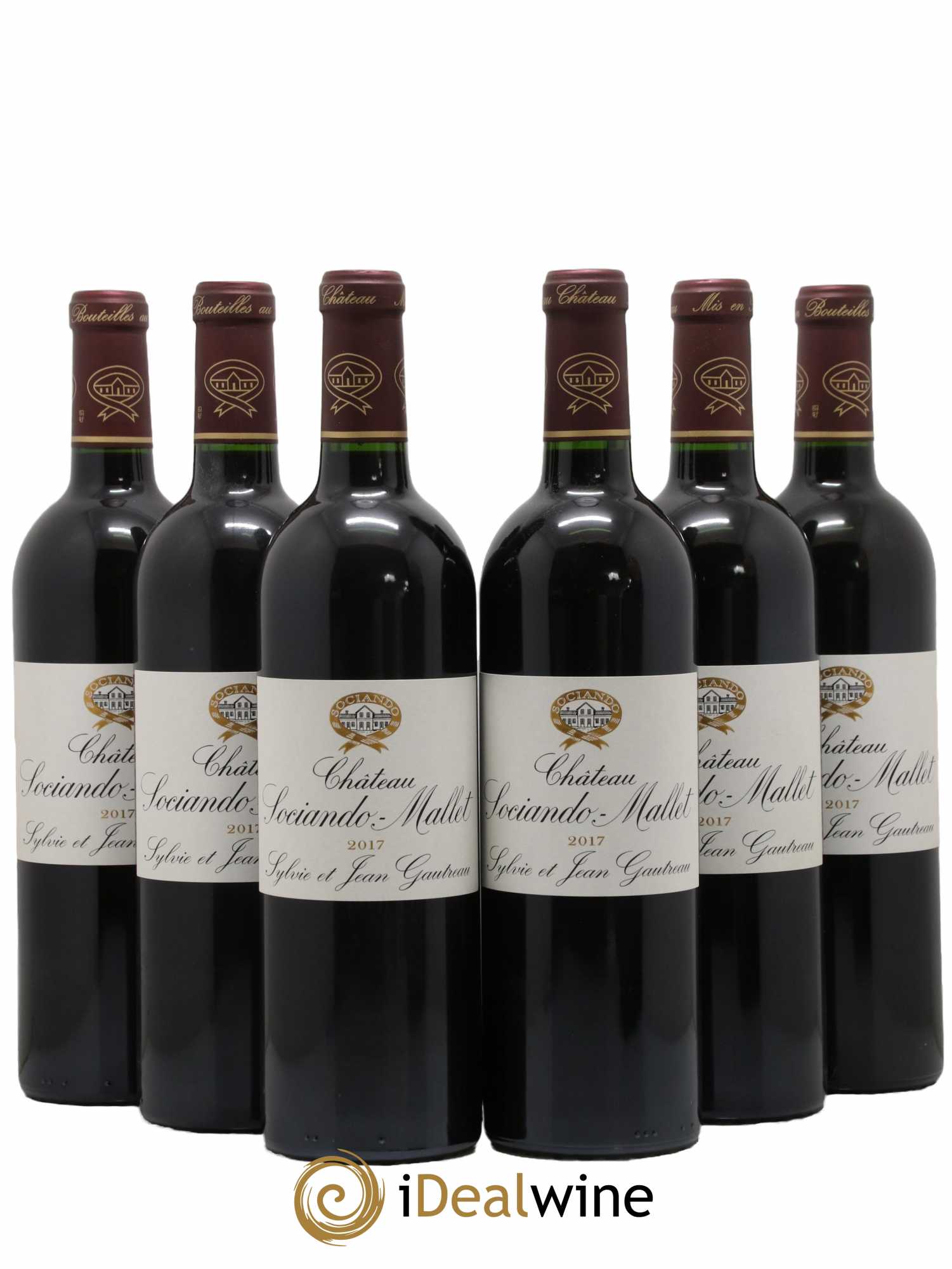 Château Sociando Mallet 2017 - Lot de 6 bouteilles - 0