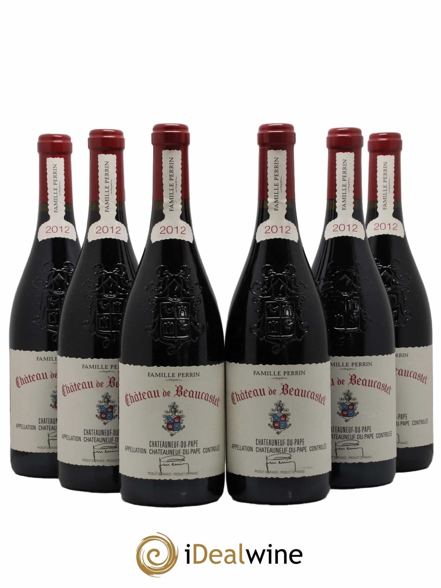 Châteauneuf-du-Pape Château de Beaucastel Famille Perrin 2012 - Lot de 6 bouteilles - 0