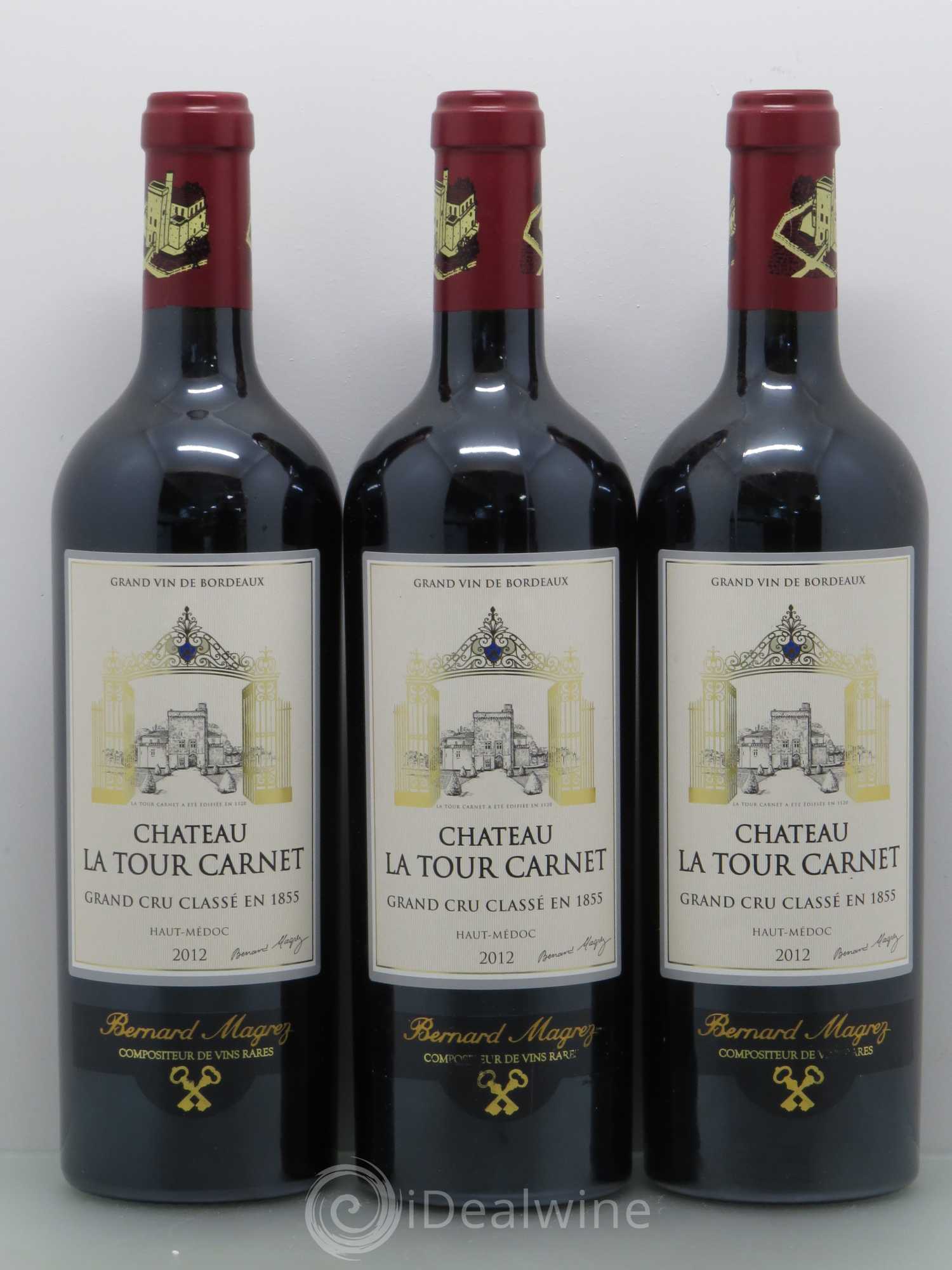 Château la Tour Carnet 4ème Grand Cru Classé (sans prix de réserve) 2012 - Lot de 6 bouteilles - 2