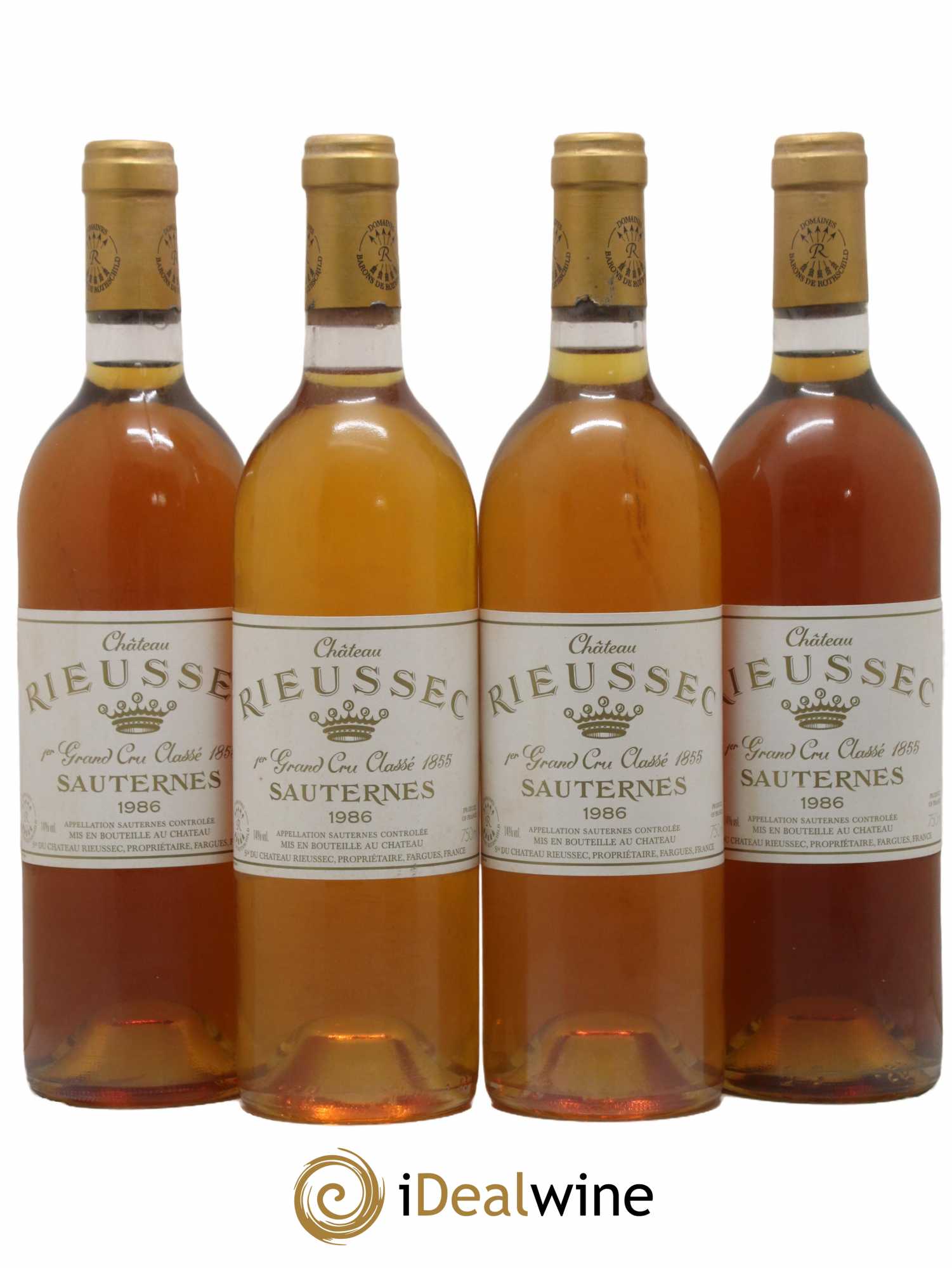 Château Rieussec 1er Grand Cru Classé 1986 - Lotto di 4 bottiglie - 0