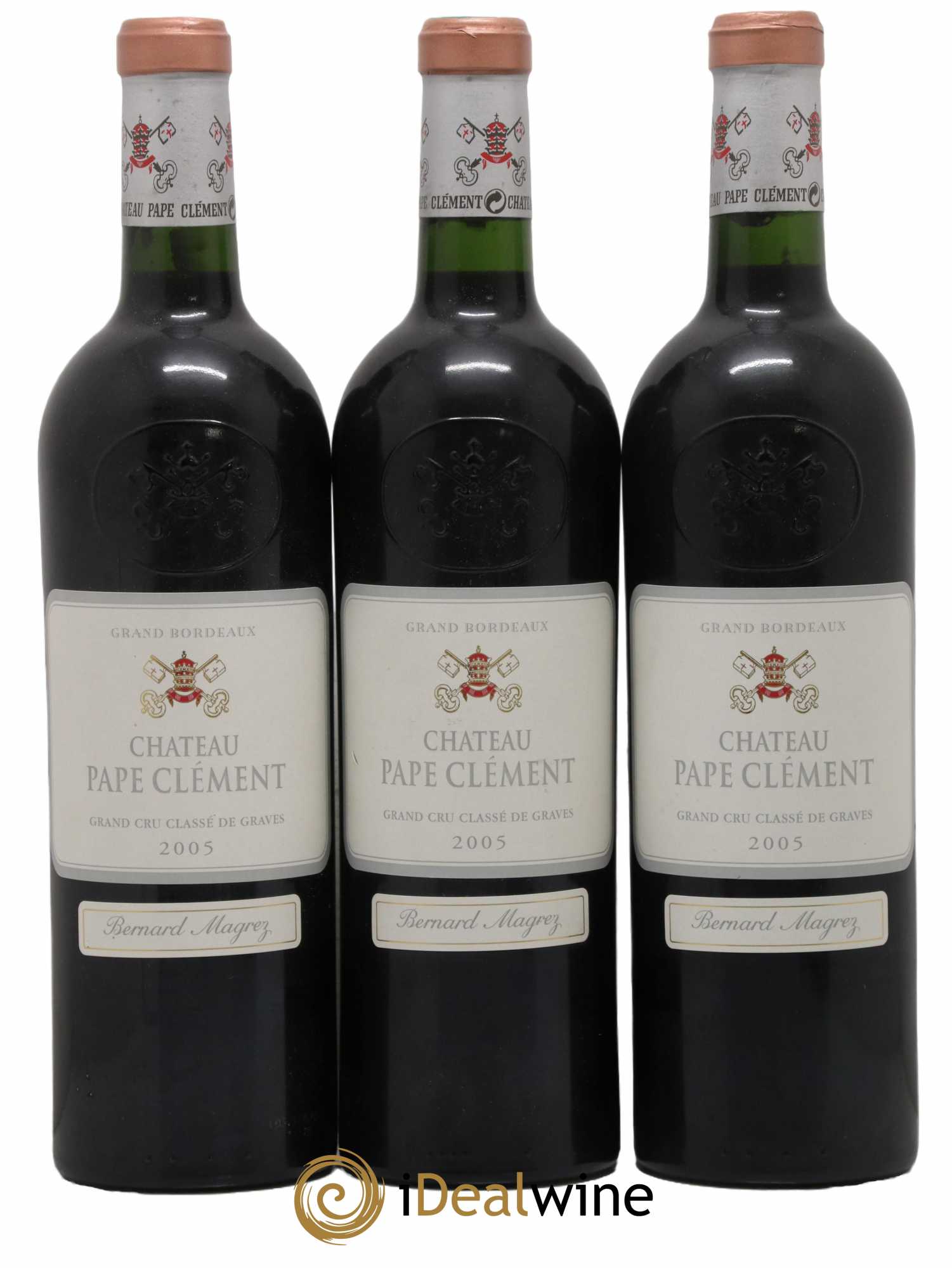 Château Pape Clément Cru Classé de Graves 2005 - Lot de 3 bouteilles - 0