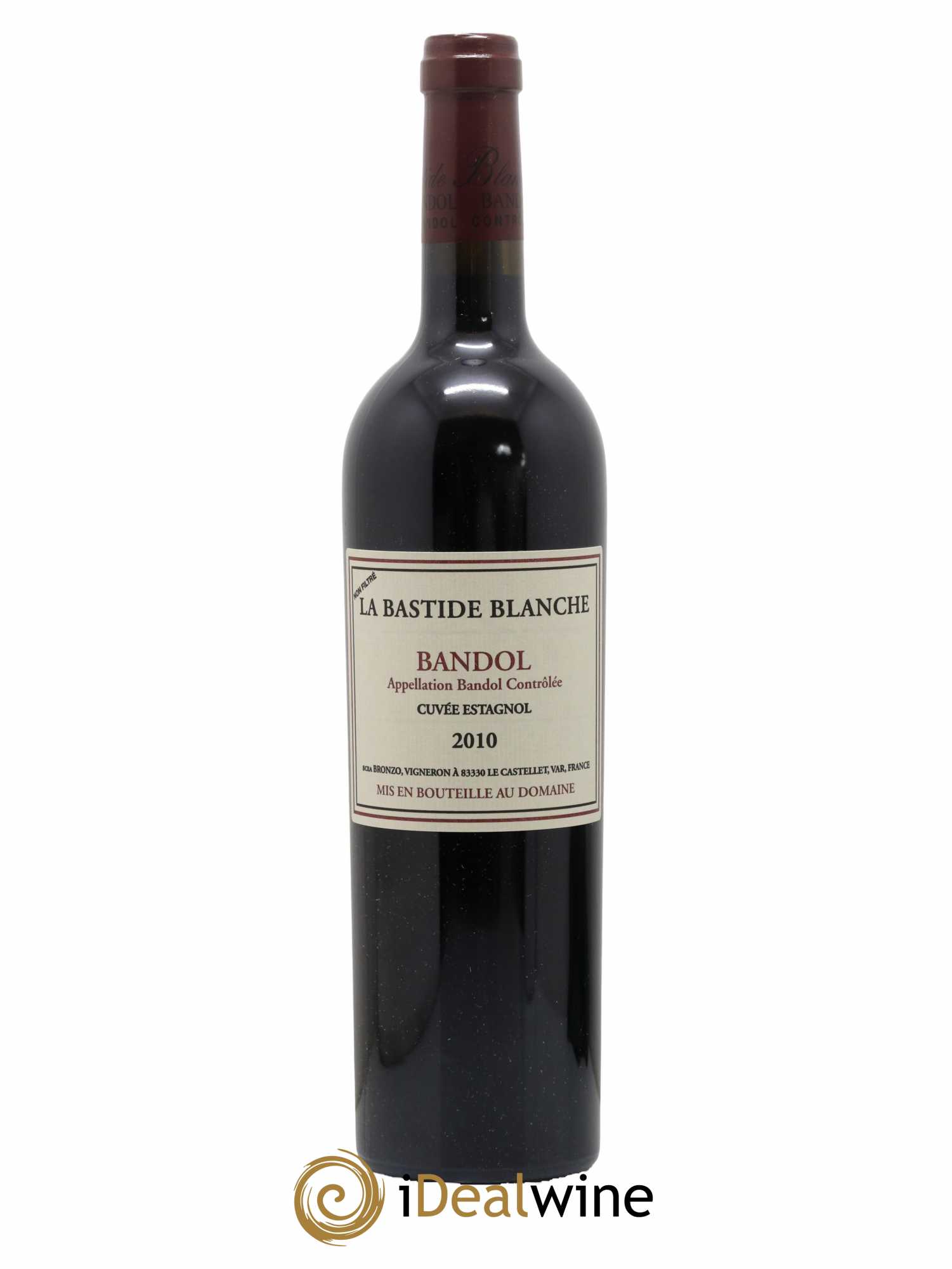 Bandol La Bastide Blanche Cuvée Estagnol Famille Bronzo 2010 - Lot de 1 bouteille - 0