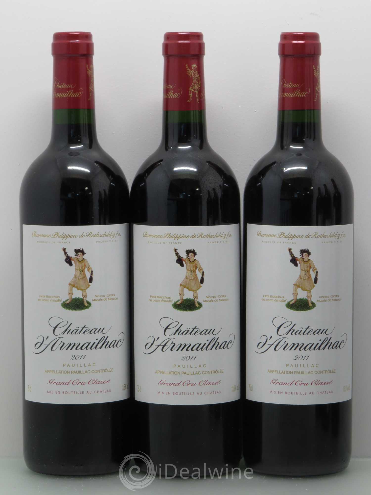 Château d' Armailhac - Mouton Baron(ne) Philippe 5ème Grand Cru Classé 2011 - Lot de 6 bouteilles - 1