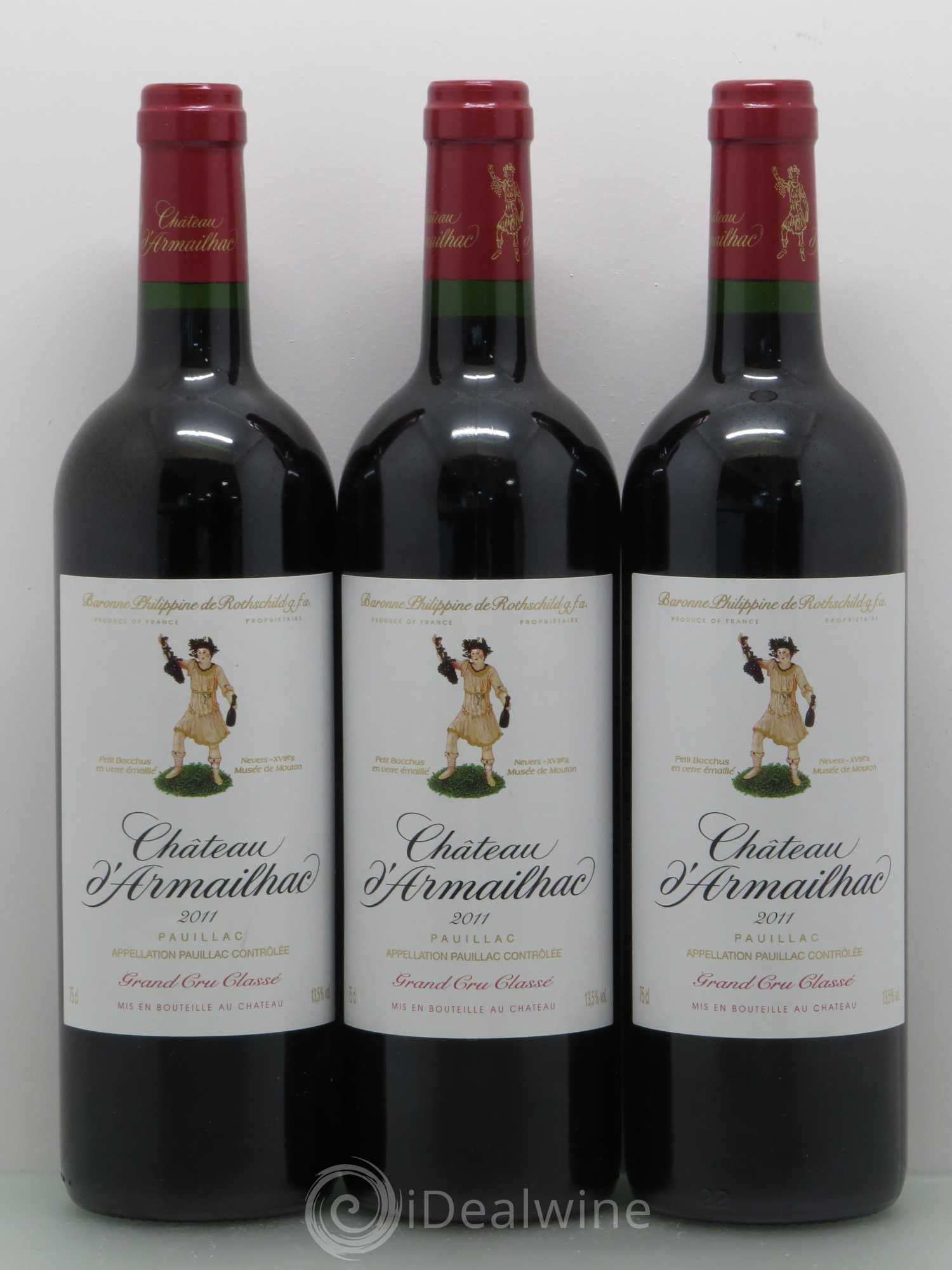 Château d' Armailhac - Mouton Baron(ne) Philippe 5ème Grand Cru Classé 2011 - Lot de 6 bouteilles - 2