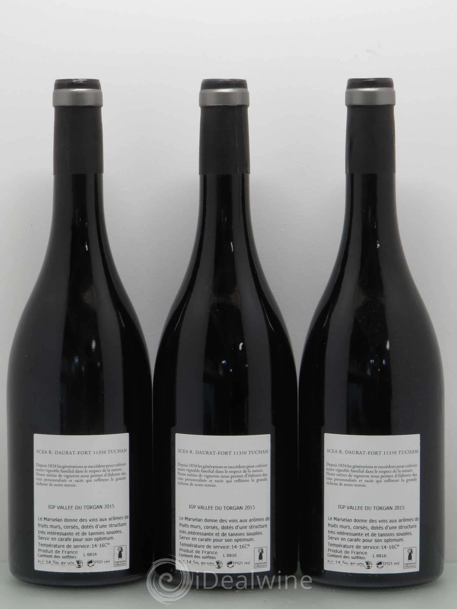 Languedoc IGP Vallée du Torgan Terres de Nouvelles Marselan - SCEA DAURAT FORT (sans prix de réserve) 2015 - Posten von 5 Flaschen - 2