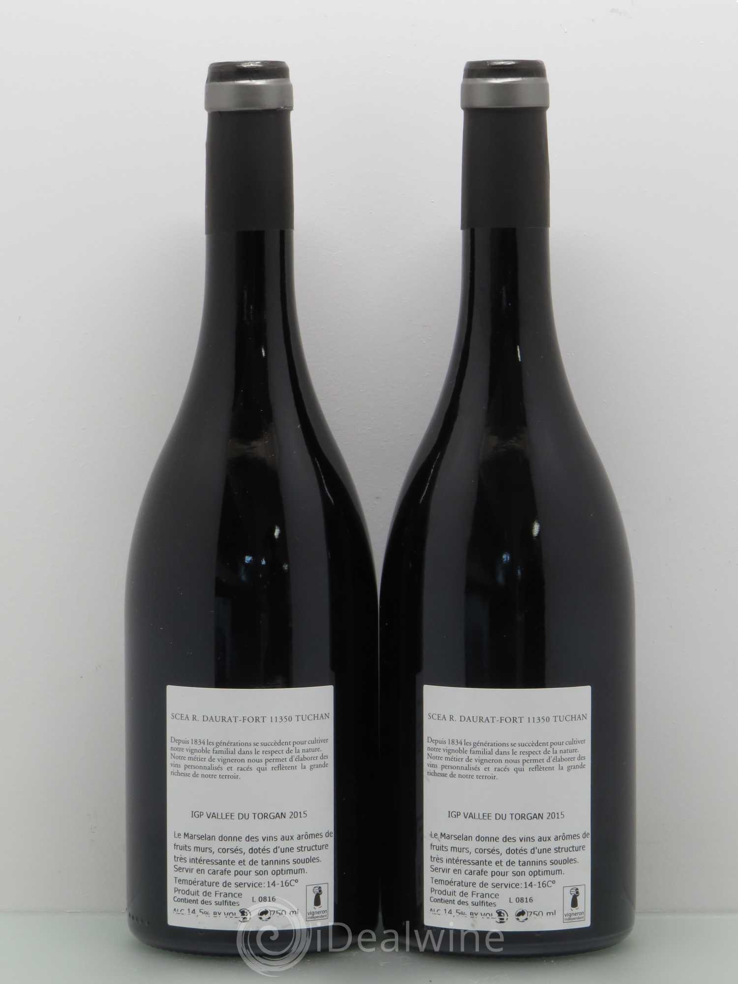 Languedoc IGP Vallée du Torgan Terres de Nouvelles Marselan - SCEA DAURAT FORT (sans prix de réserve) 2015 - Posten von 5 Flaschen - 4