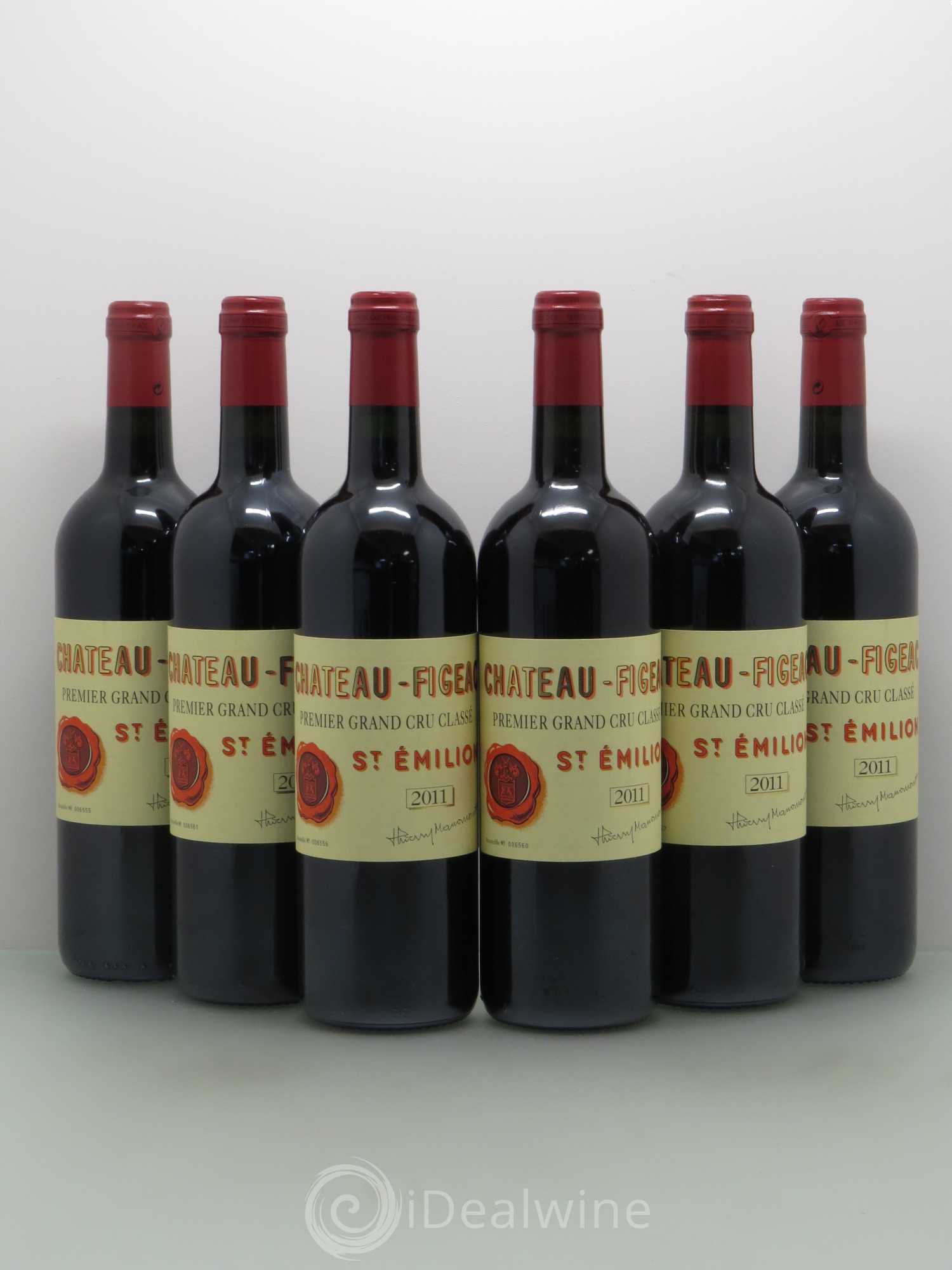Château Figeac 1er Grand Cru Classé A 2011 - Lot de 6 bouteilles - 0