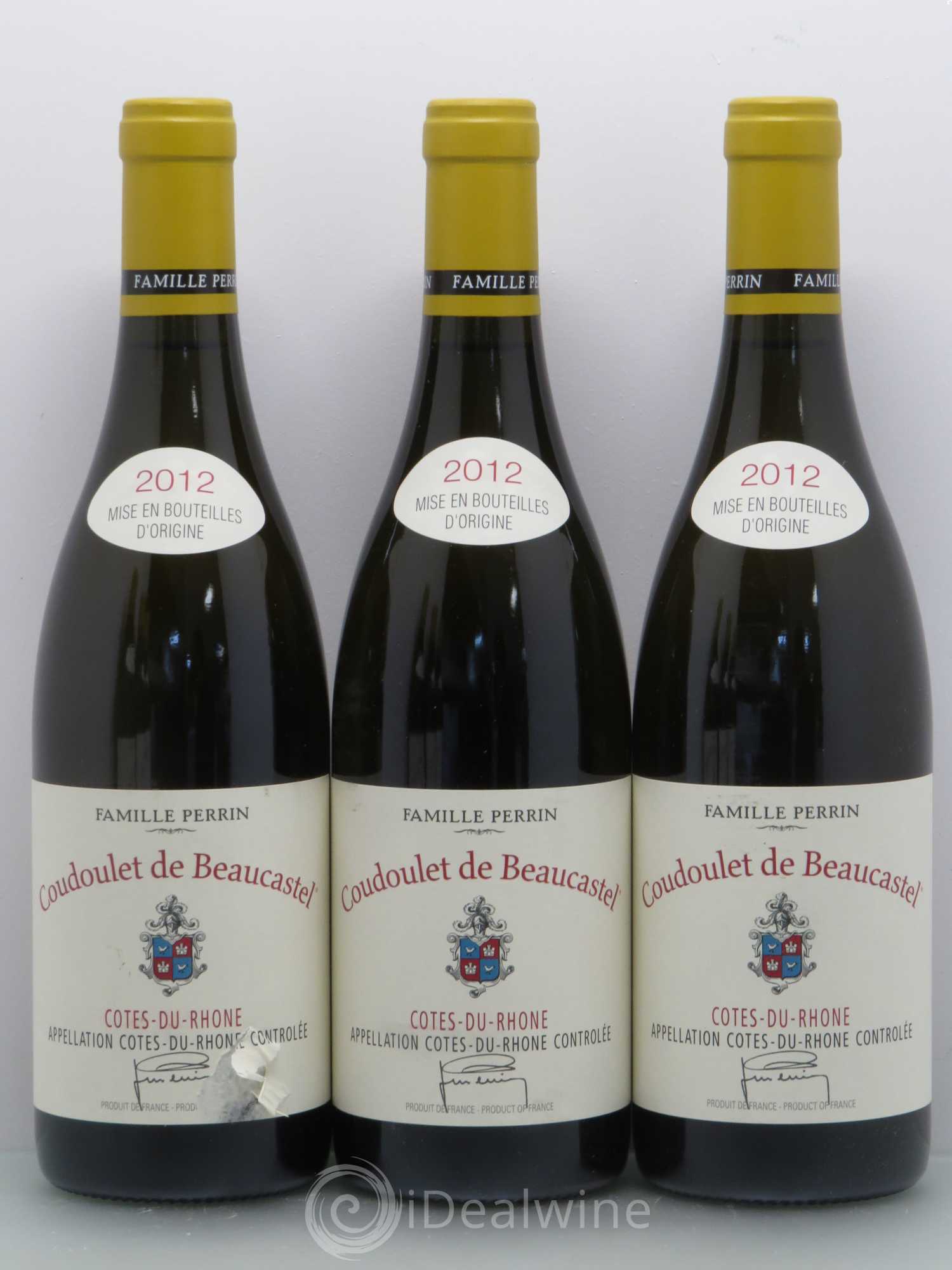 Côtes-du-Rhône Coudoulet de Beaucastel Famille Perrin  (sans prix de réserve) 2012 - Lot de 6 bouteilles - 2