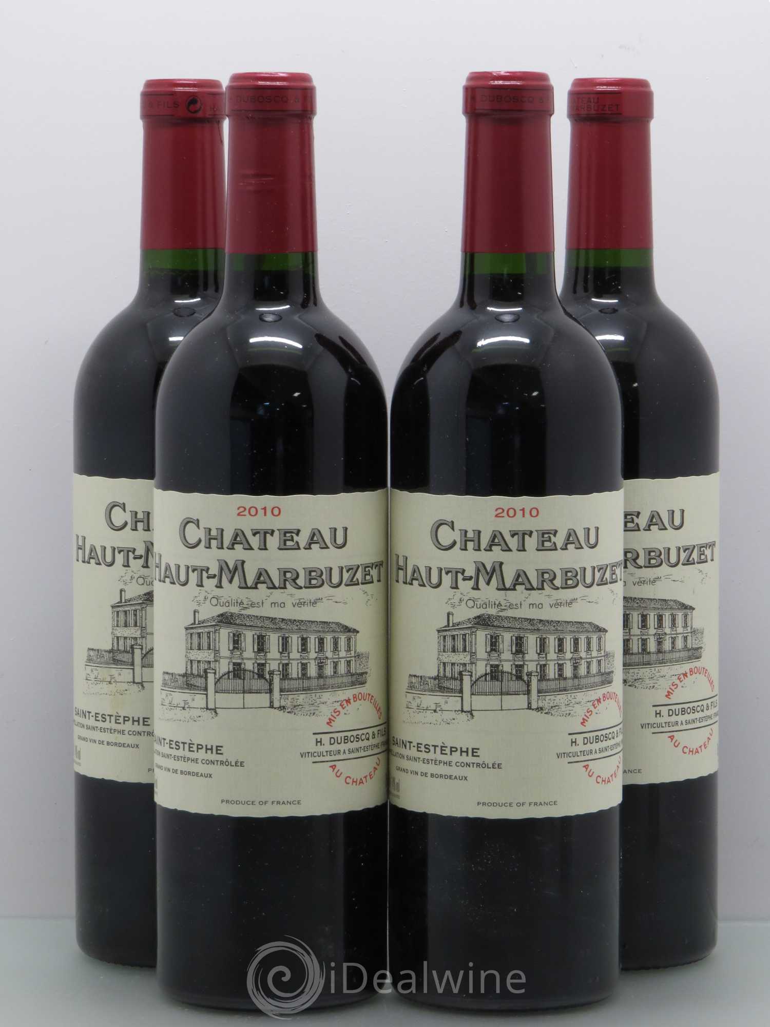 Château Haut Marbuzet 2010 - Lot de 4 bouteilles - 0