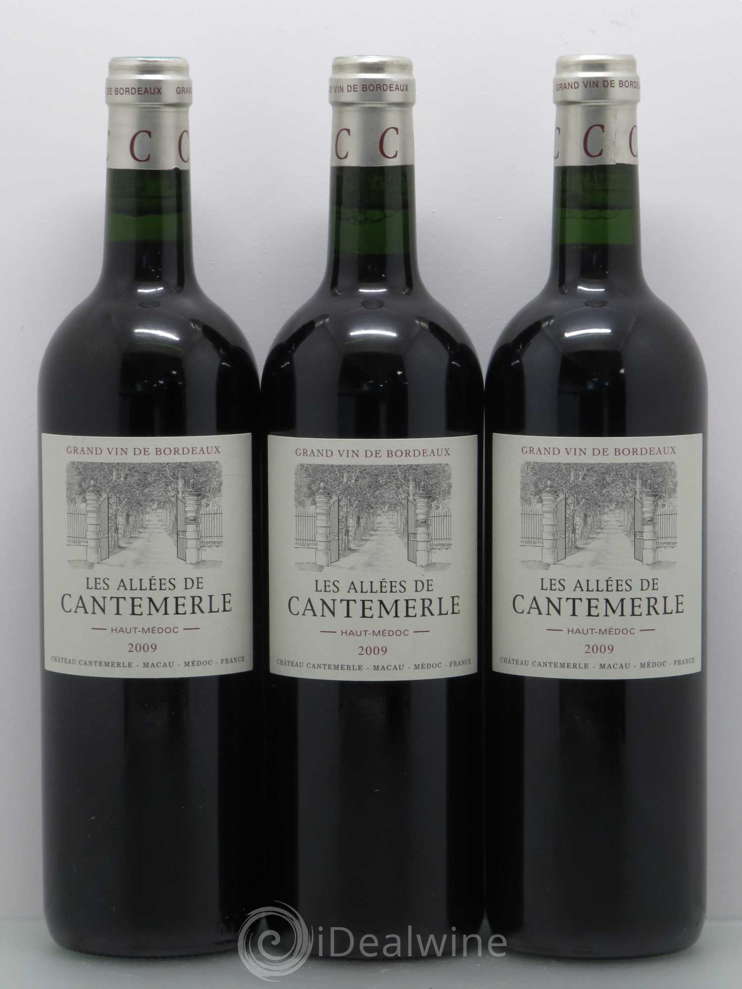 Allées de Cantemerle Second Vin  (sans prix de réserve) 2009 - Lot de 6 bouteilles - 2