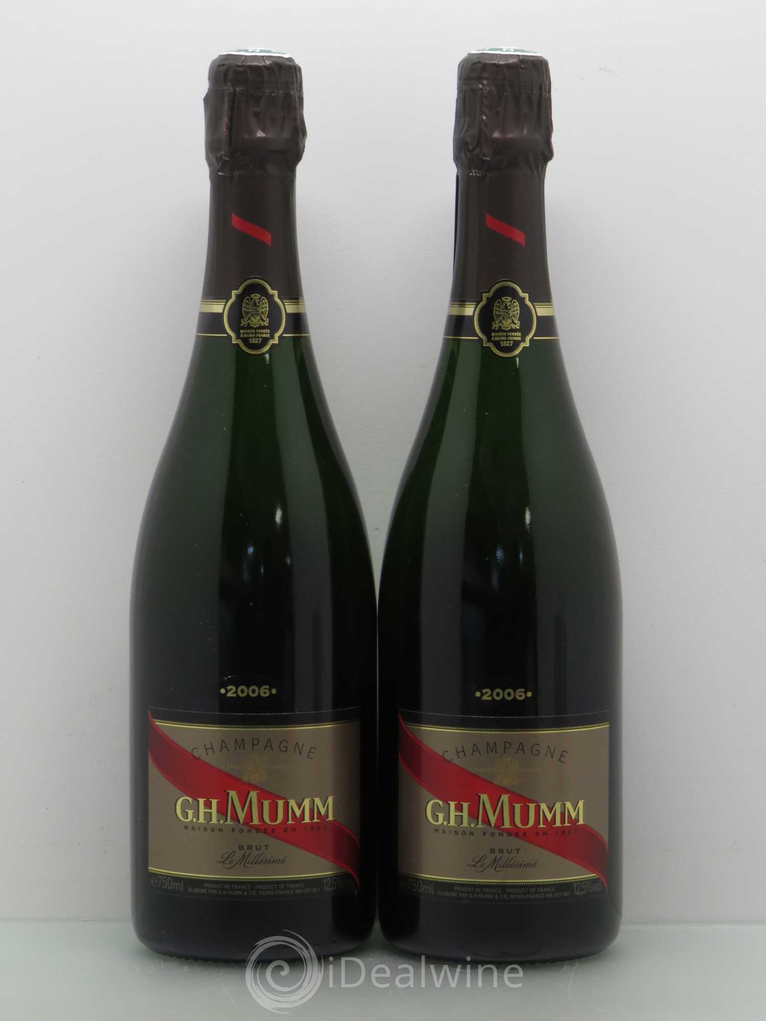 Grand Cordon Mumm 2006 - Lot de 2 bouteilles - 0