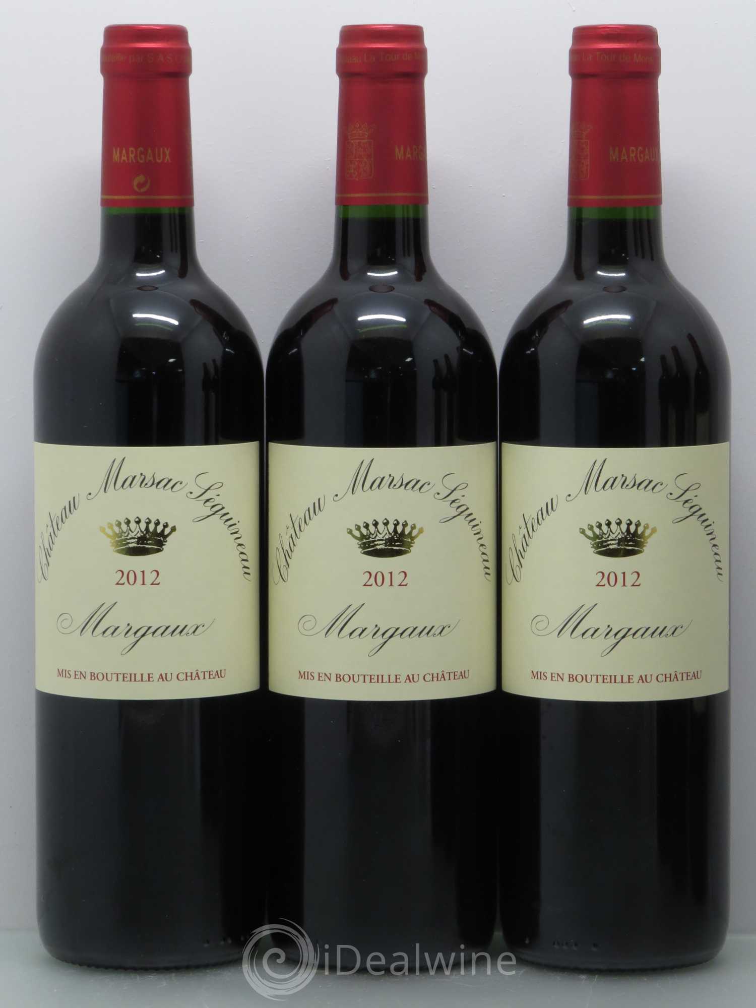 Château Marsac Séguineau Cru Bourgeois (sans prix de réserve) 2012 - Lot de 6 bouteilles - 1