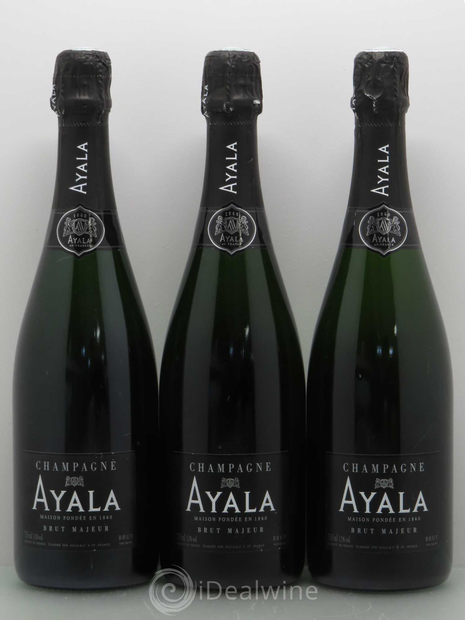 Champagne Ayala Brut Majeur (sans prix de réserve) - Posten von 3 Flaschen - 0