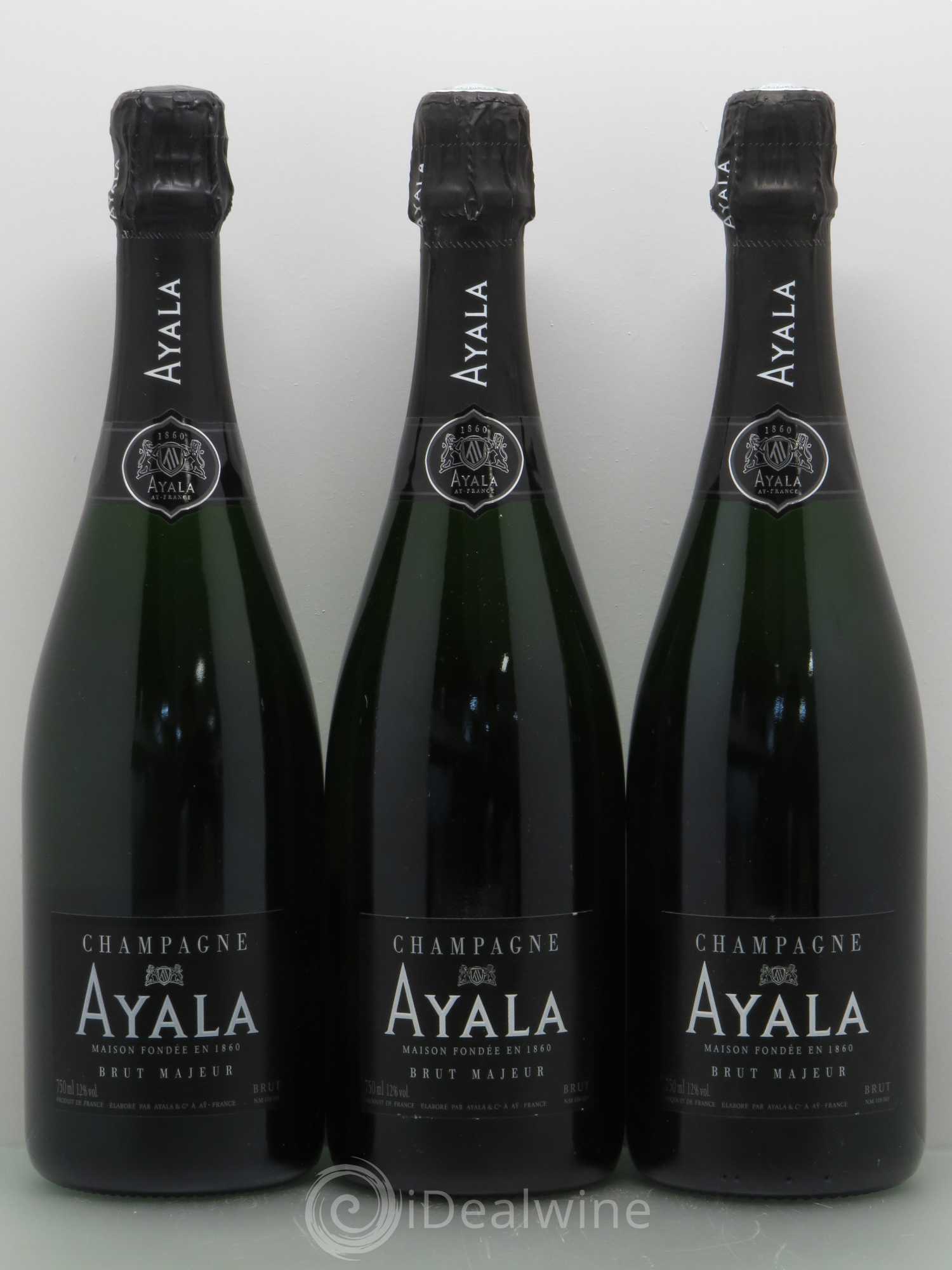 Champagne Ayala Brut Majeur (sans prix de réserve) - Posten von 3 Flaschen - 0