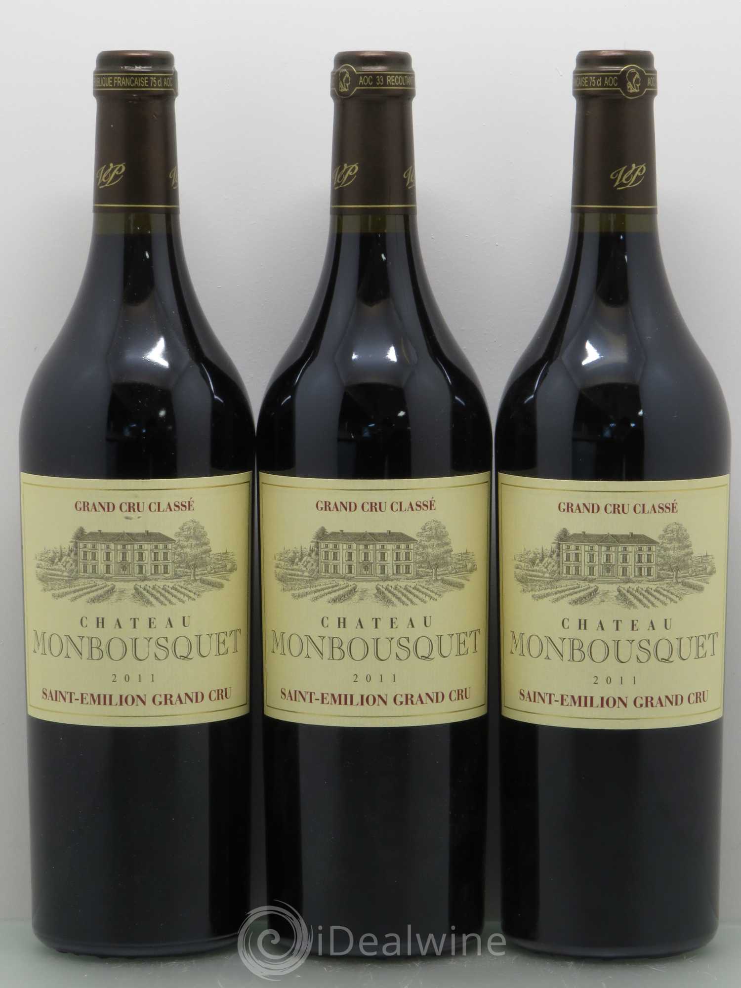 Château Monbousquet Grand Cru Classé 2011 - Lot de 3 bouteilles - 0