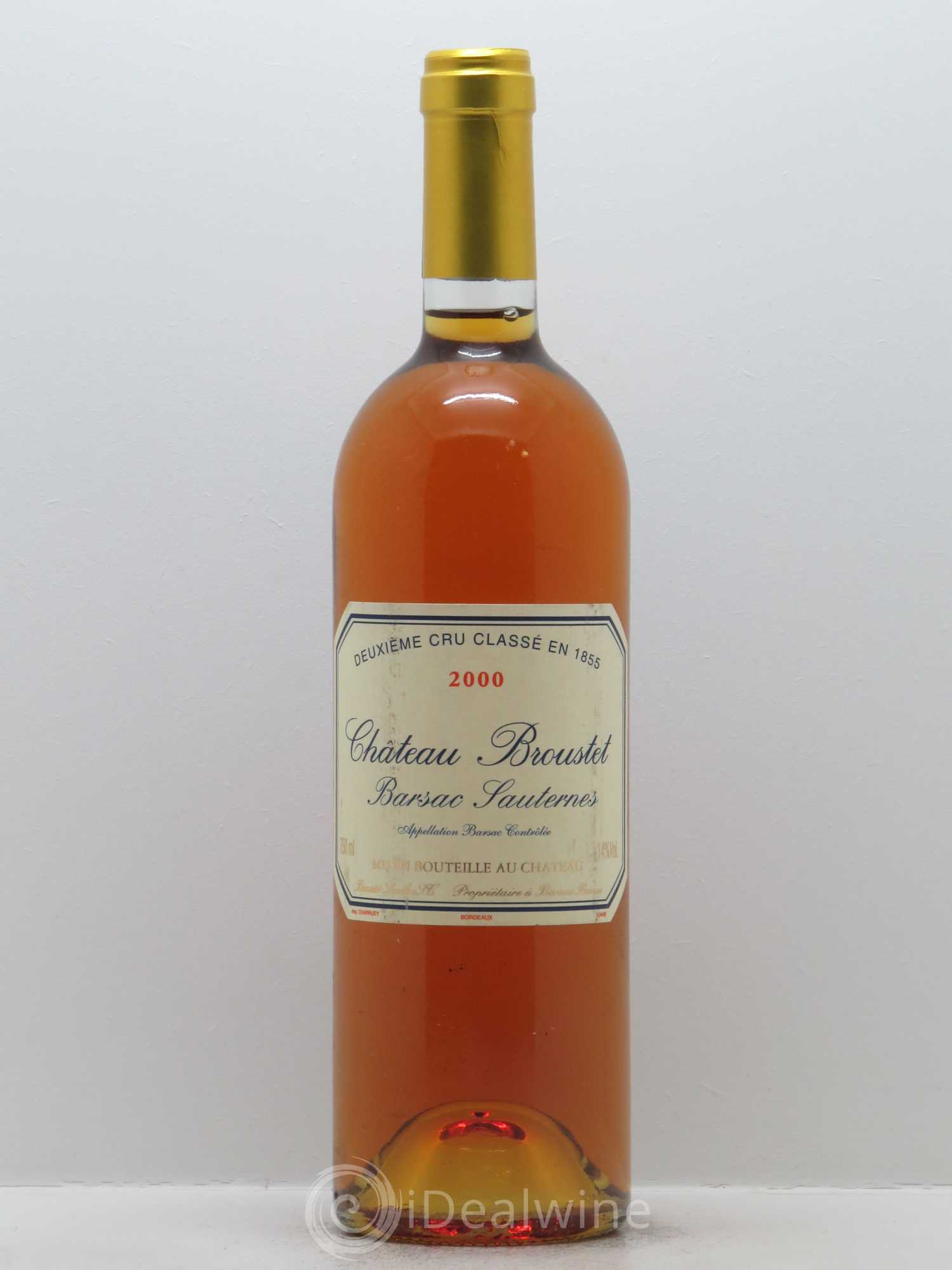 Château Broustet 2ème Grand Cru Classé 2000 - Lotto di 1 bottiglia - 0