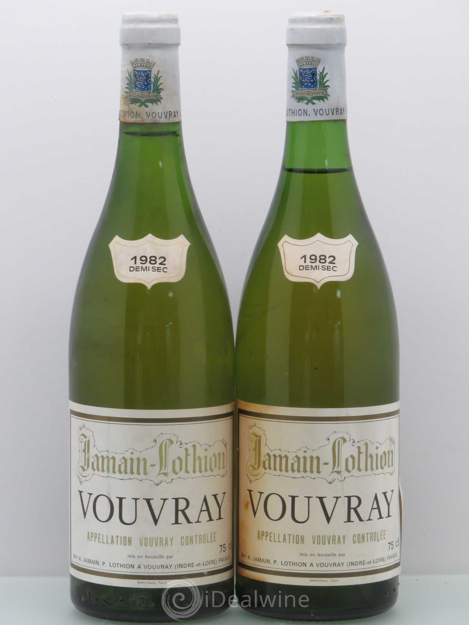Vouvray Jamain Lothion 1982 - Lot de 2 bouteilles - 0