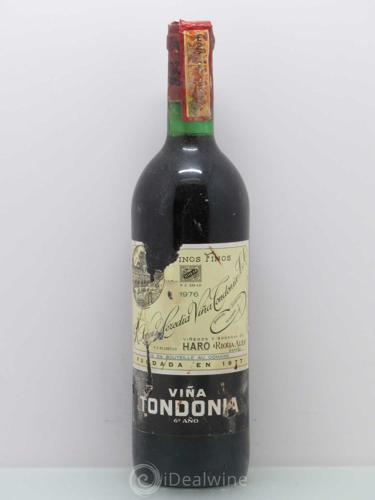 Rioja DOCA Vina Tondonia Reserva 6 ano Tondonia 1976 - Lotto di 1 bottiglia - 0