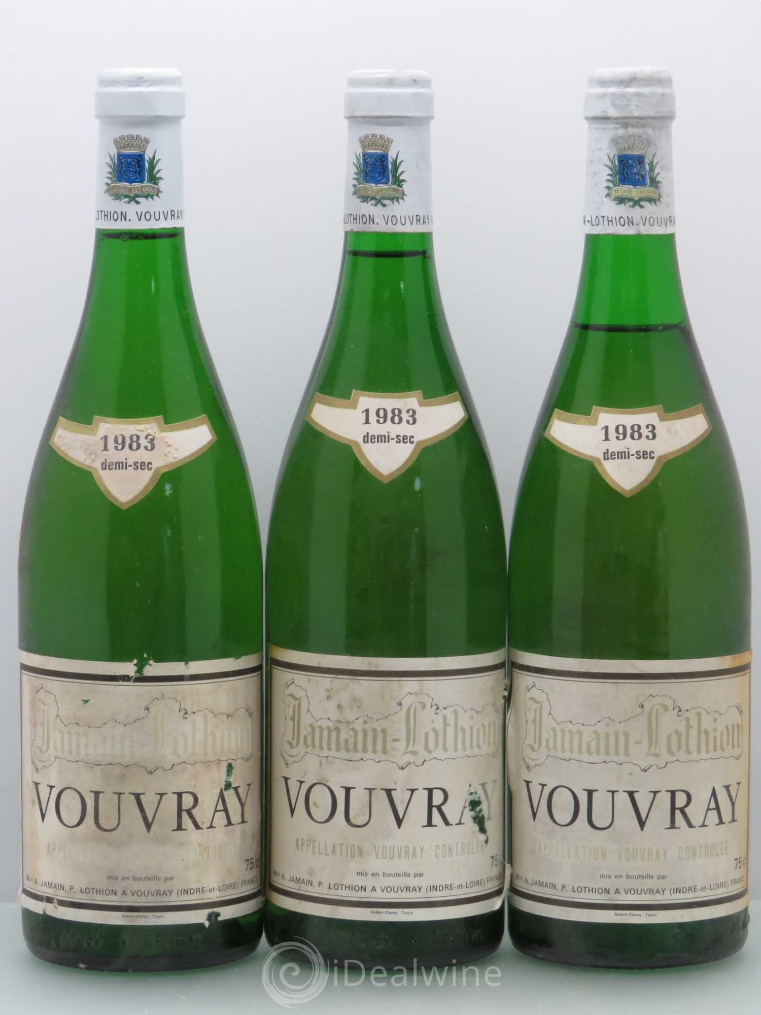 Vouvray Jamain Lothion (sans prix de réserve) 1983 - Lotto di 3 bottiglie - 0